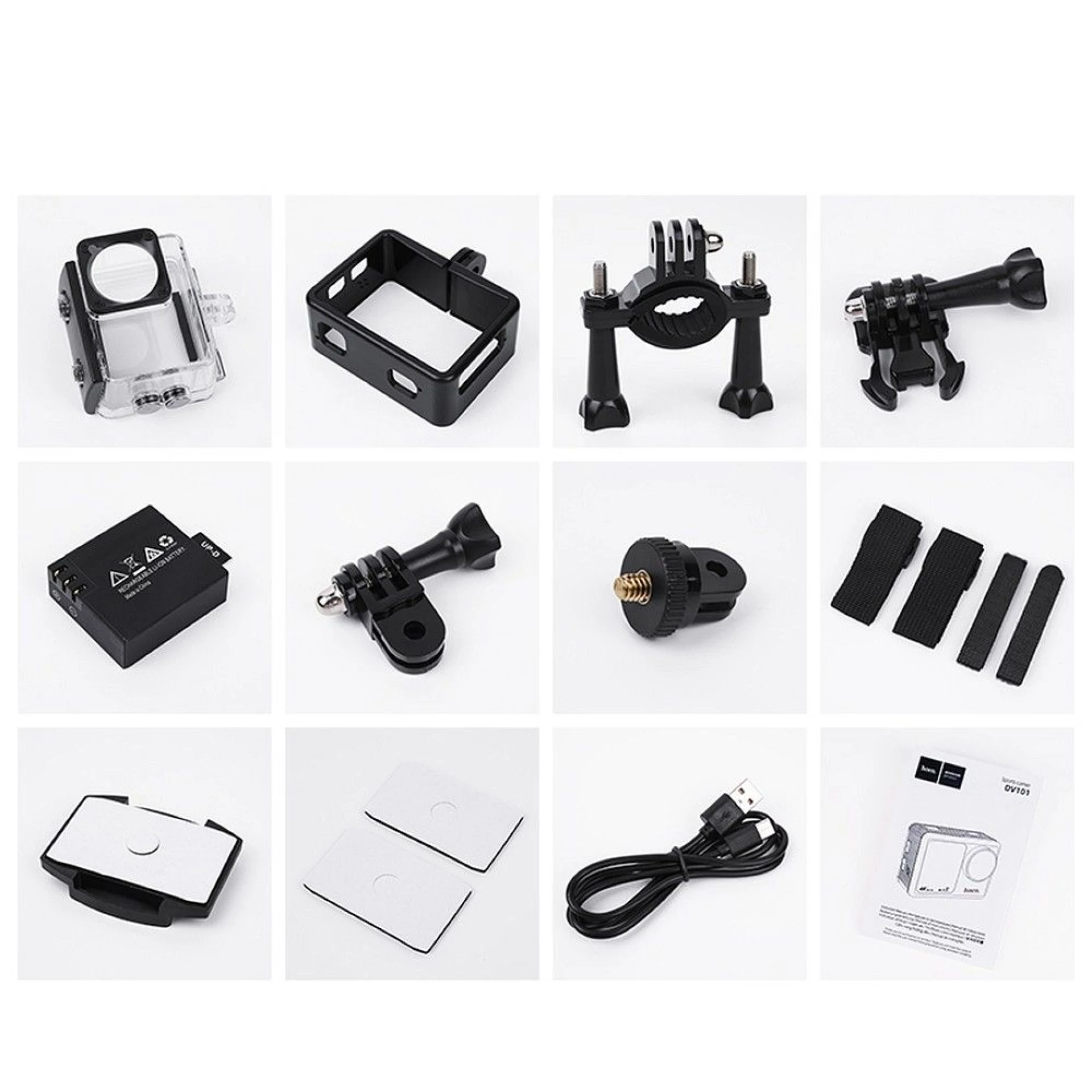 Akciona kamera HOCO sports camera 4K/30fps DV101 crna