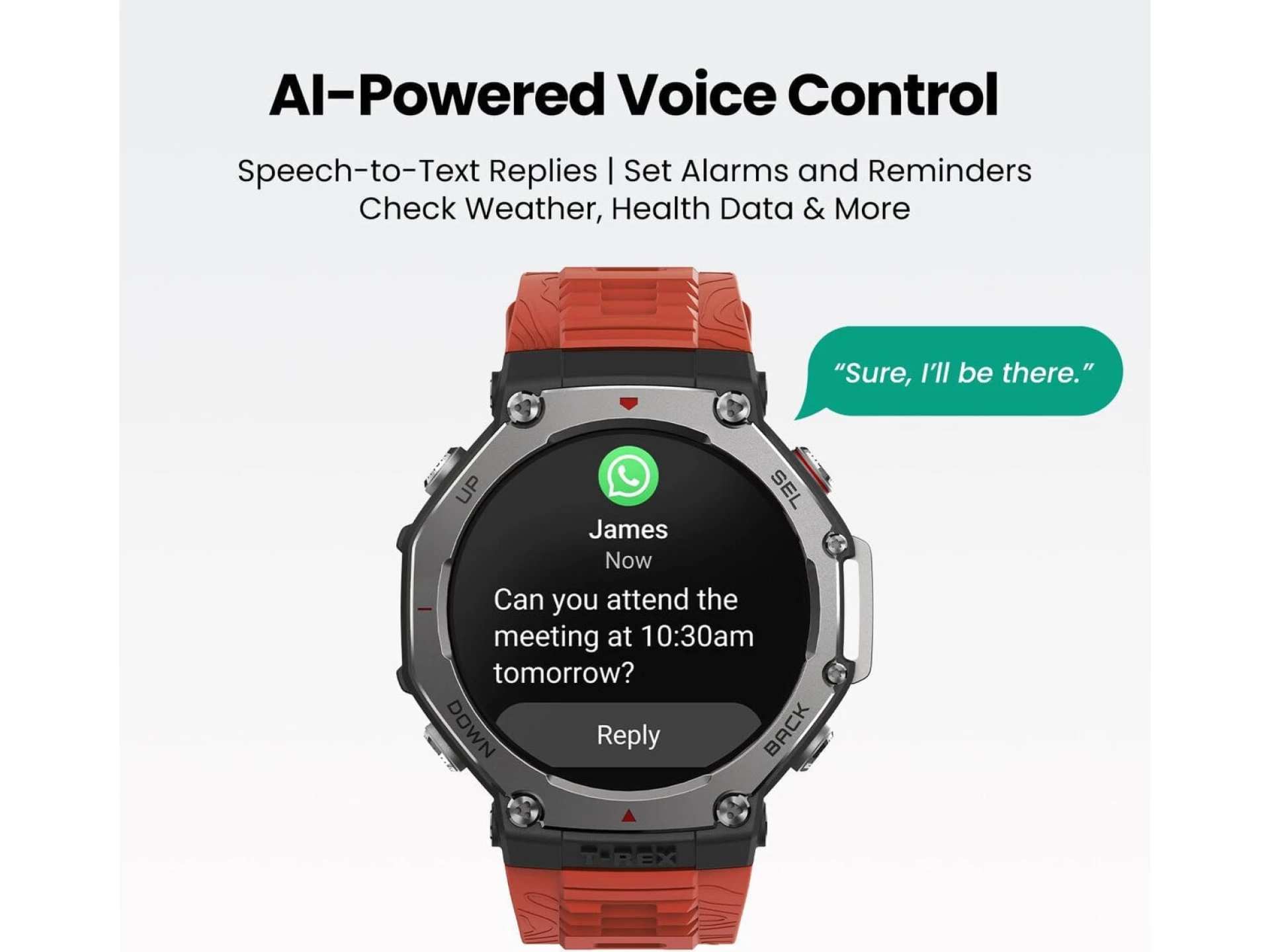 Amazfit T REX 3 Lava 1.5" AMOLED; 27 days battery life; GPS; 100 ATM vodootporan
