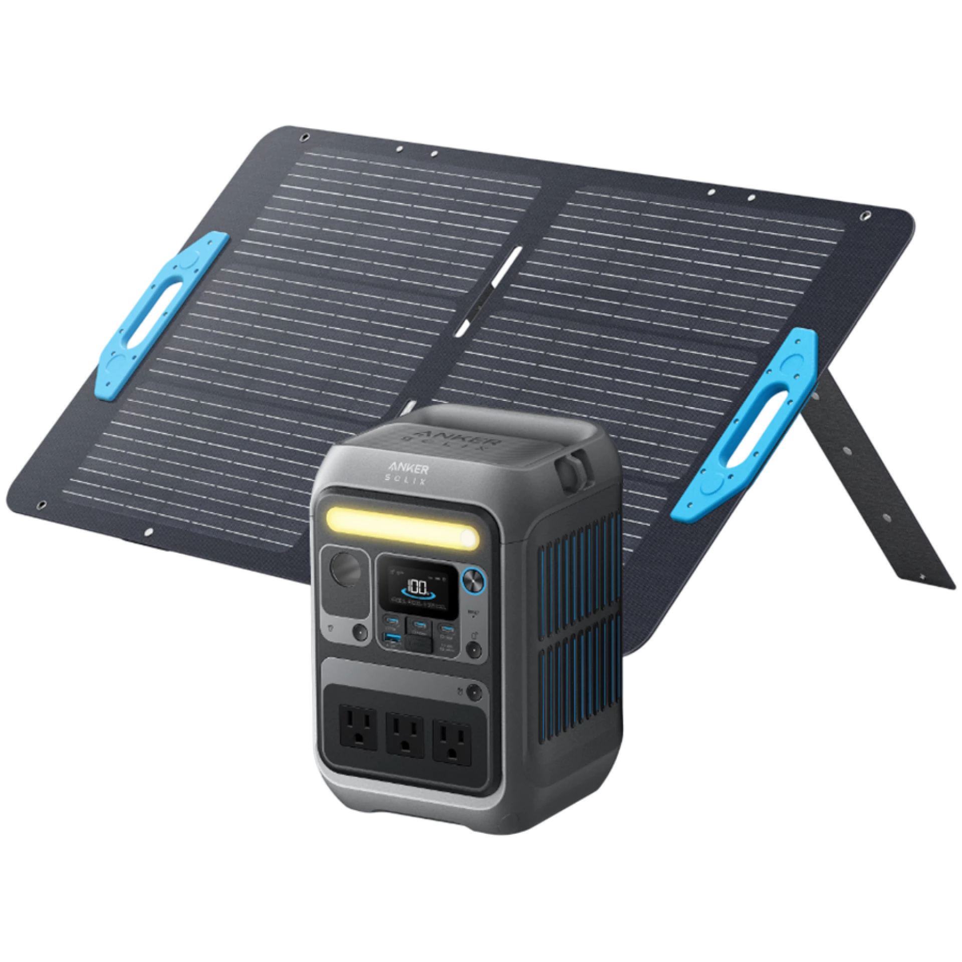 Anker SOLIX C300X plus PS60 Portable Solar Panel