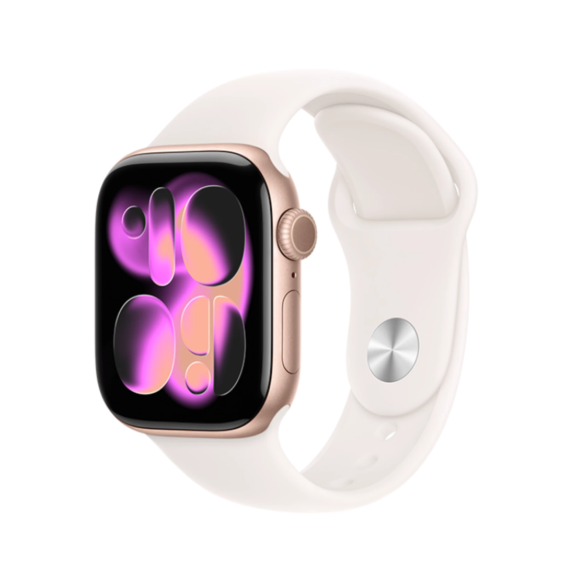 Apple Watch Series 11 GPS 42mm Rose Gold Aluminium Case With Light Blush SB MEU04 S/M