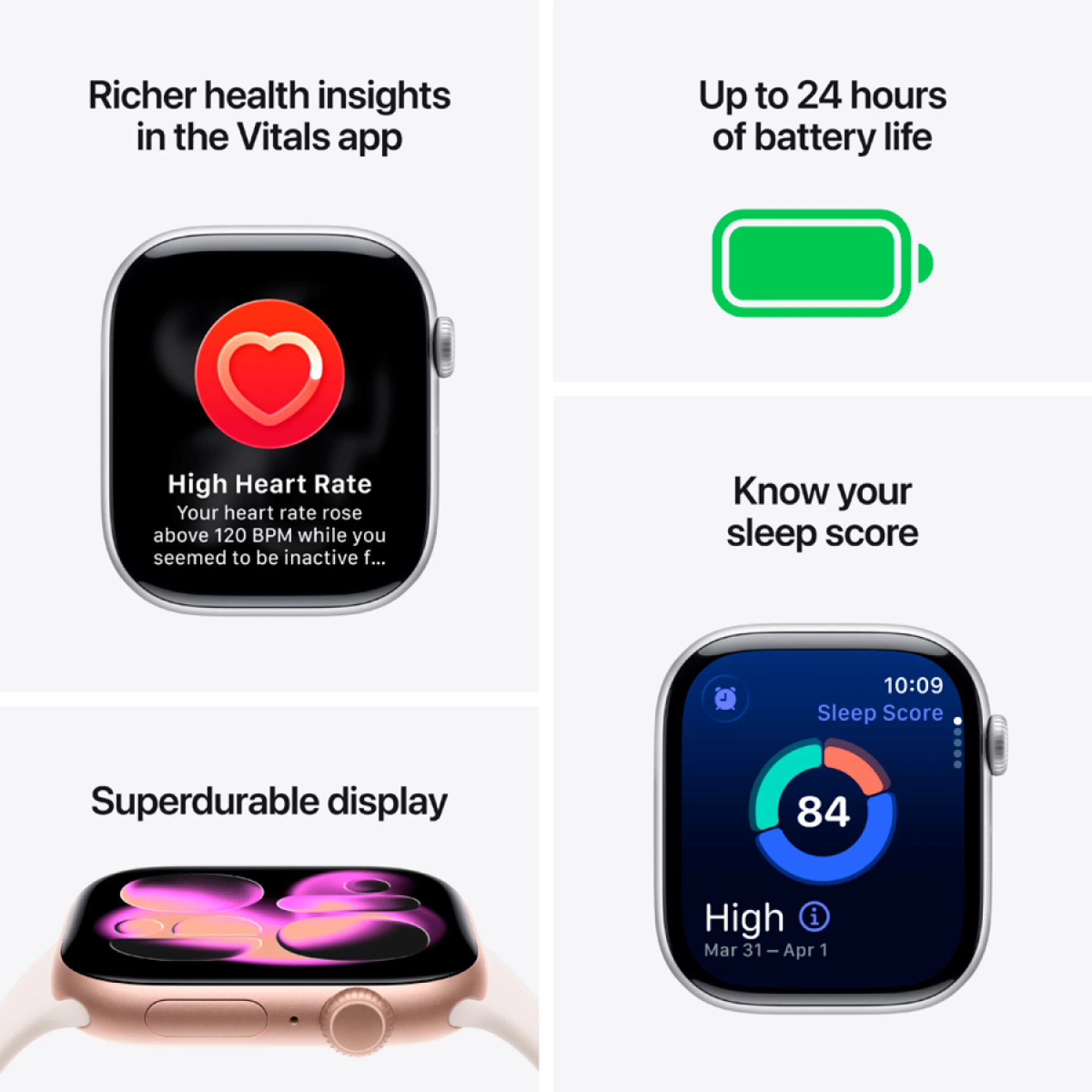 Apple Watch Series 11 GPS 42mm Space Grey Aluminium Case with Black Sport Band - M/L,Model A3331