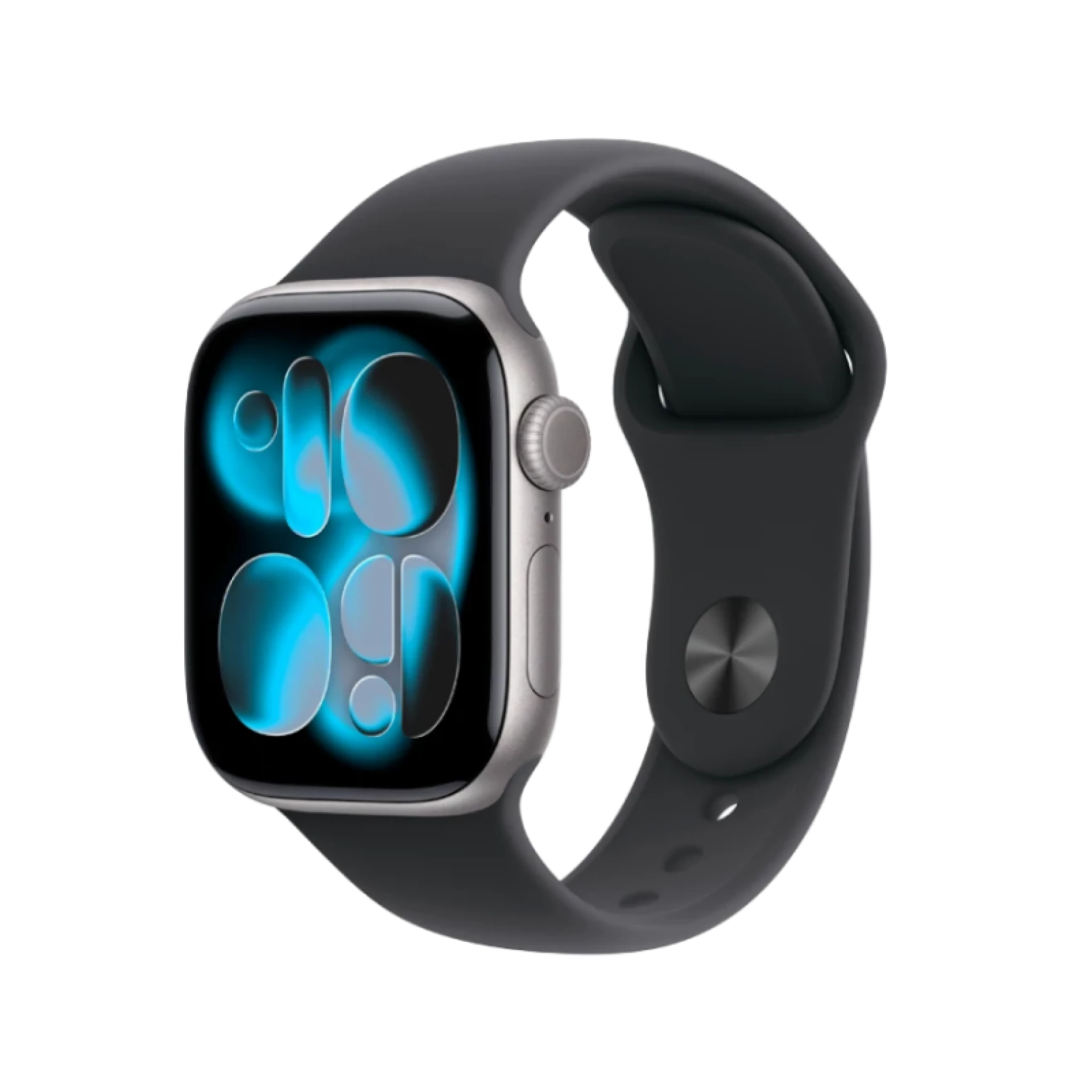 Apple Watch Series 11 GPS 42mm Space Grey Aluminium Case With Black Sport Band MEV44 M/L