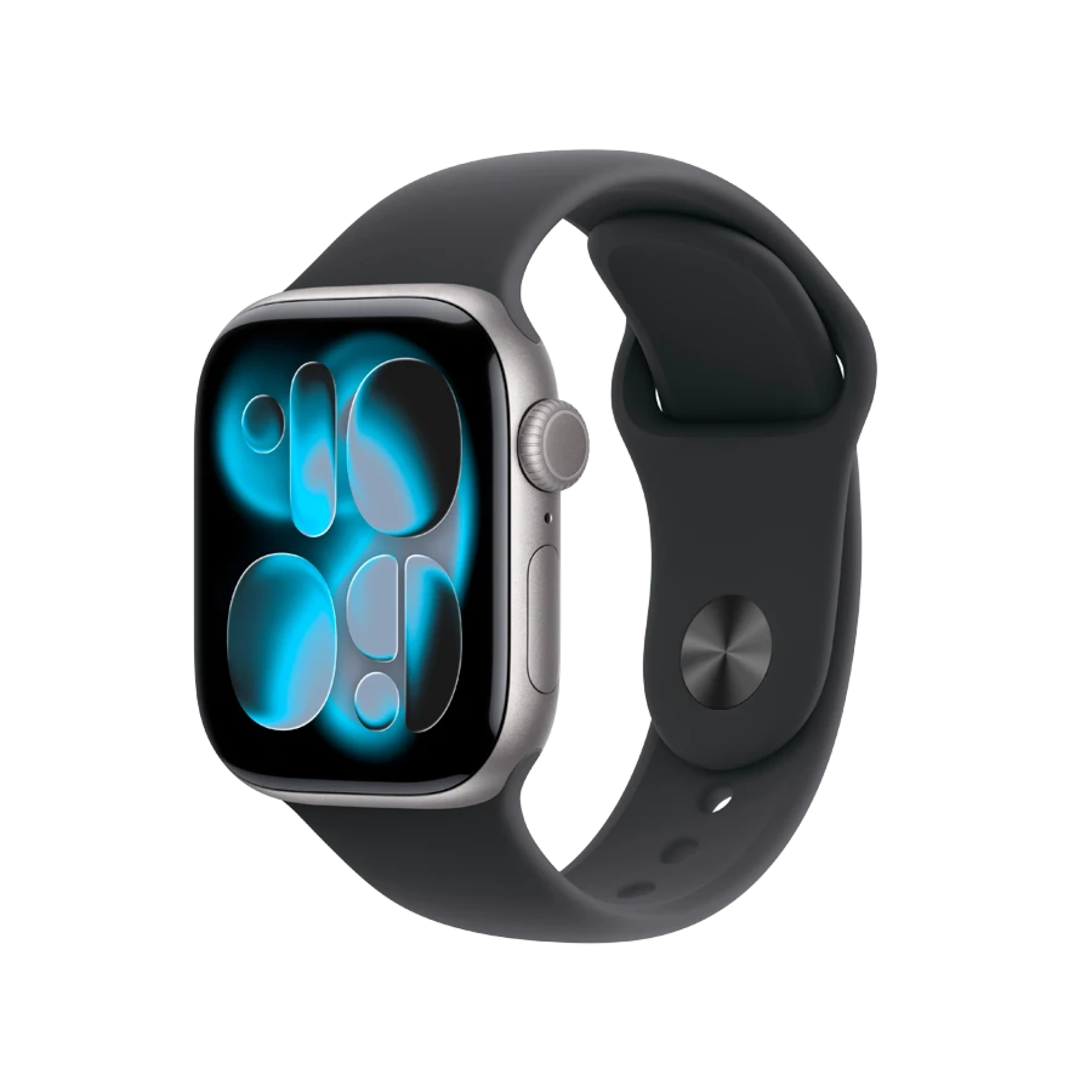 Apple Watch Series 11 GPS 42mm Space Grey Aluminium Case With Black Sport Band MEV44 M/L