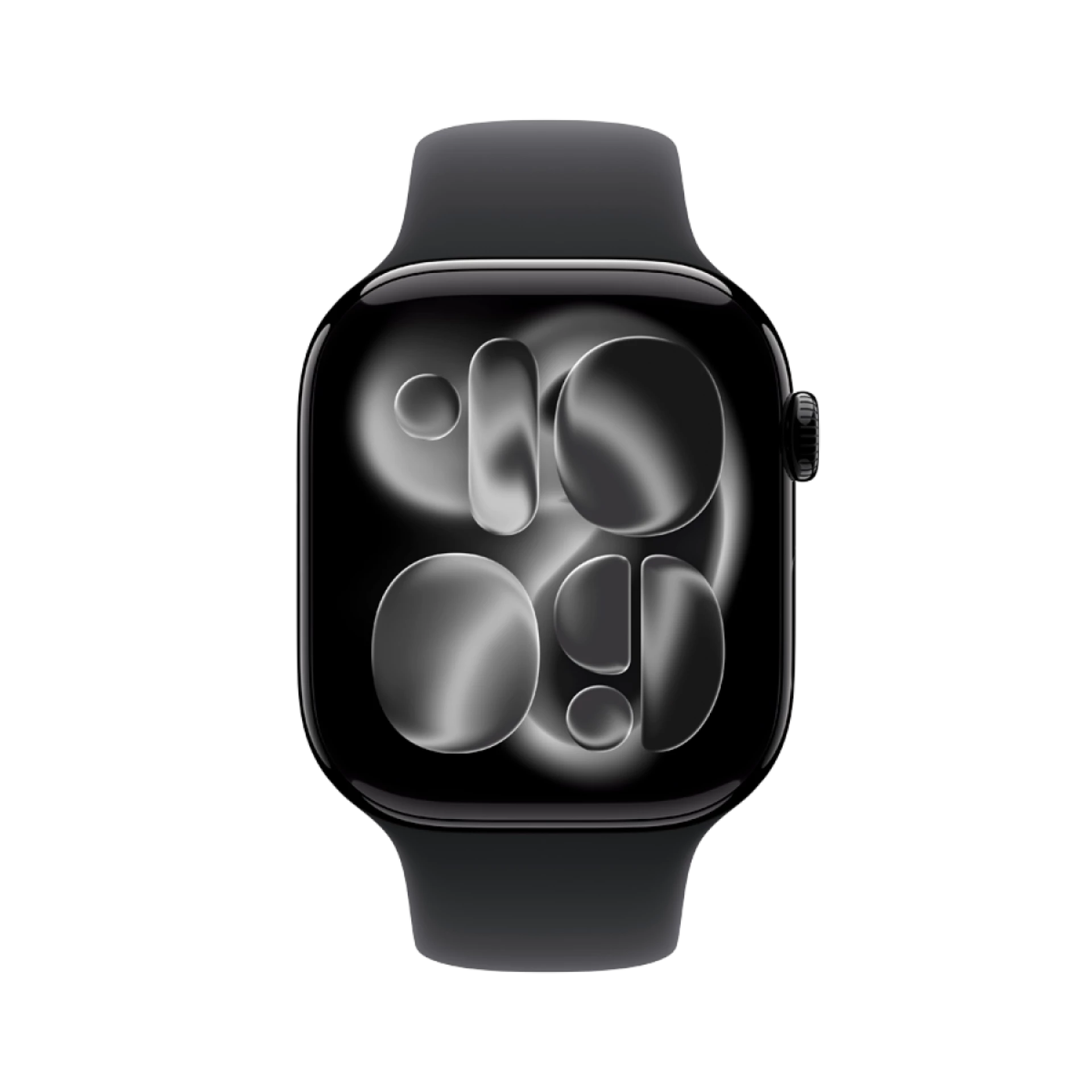 Apple Watch Series 11 GPS 46mm Jet Black Aluminium Case with Black Sport Band - M/L,Model A3333