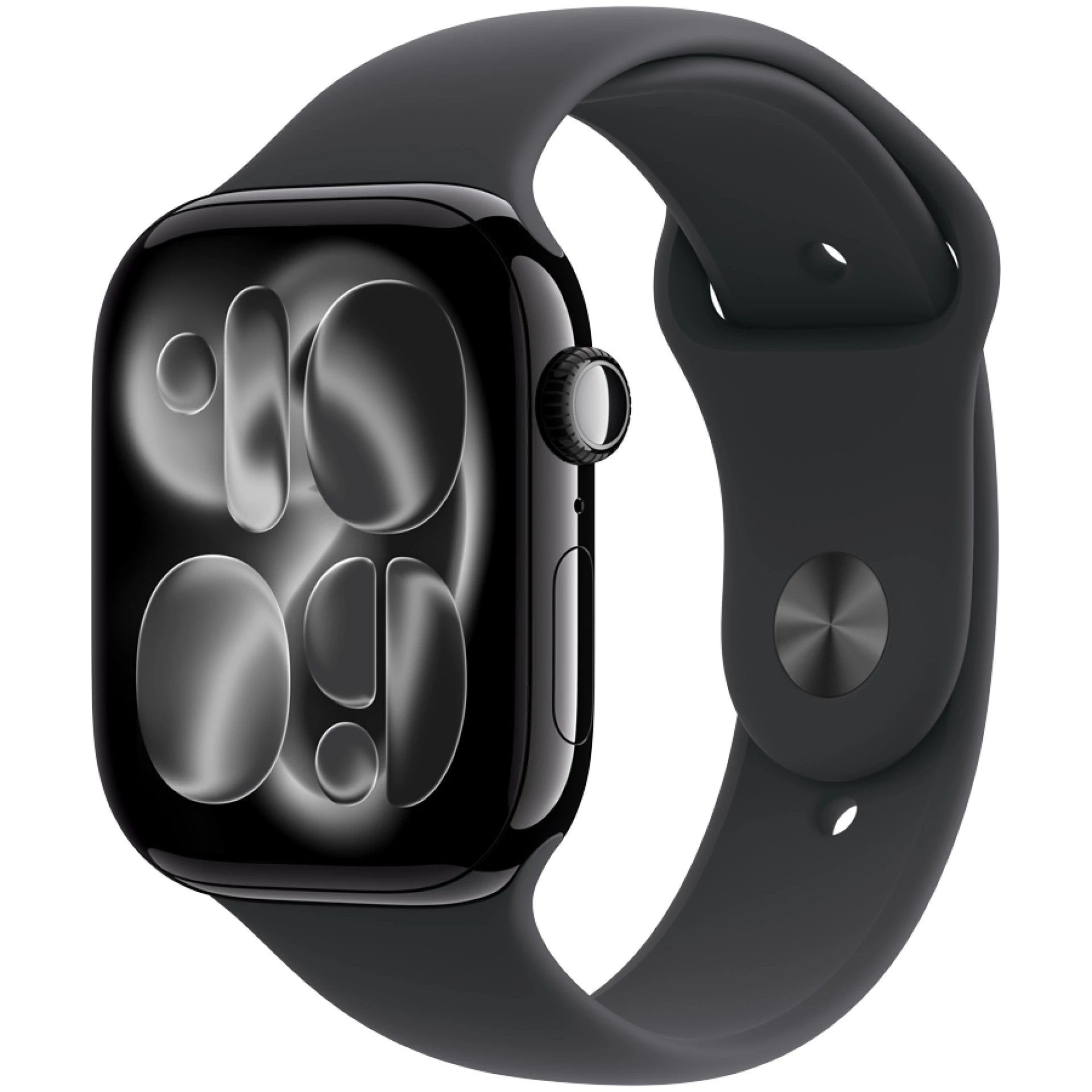 Apple Watch Series 11 GPS 46mm Jet Black Aluminium Case with Black Sport Band - M/L,Model A3333