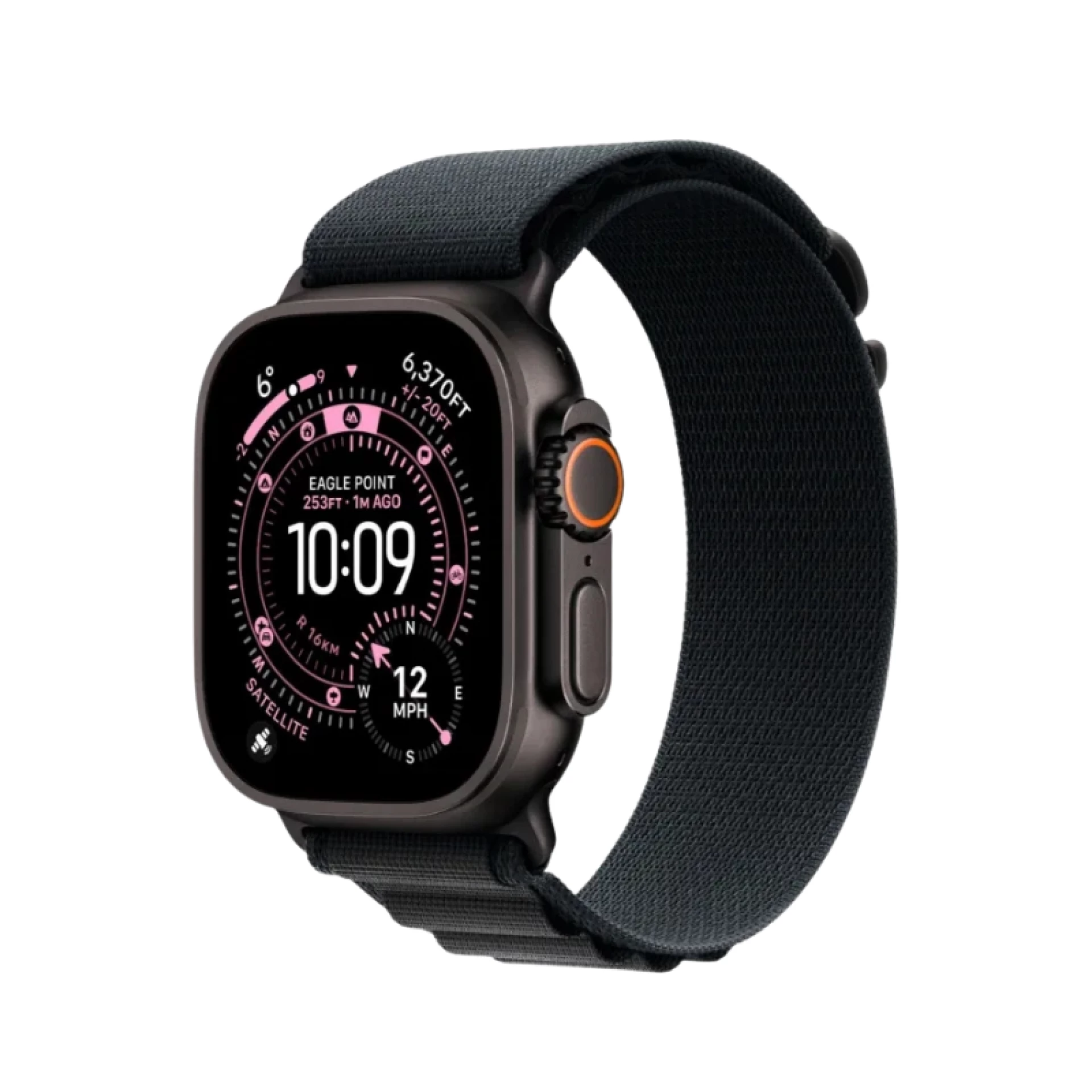 Apple Watch Ultra 3 49mm Black Titanium Case+Black Alpine Loop MF0V4 M