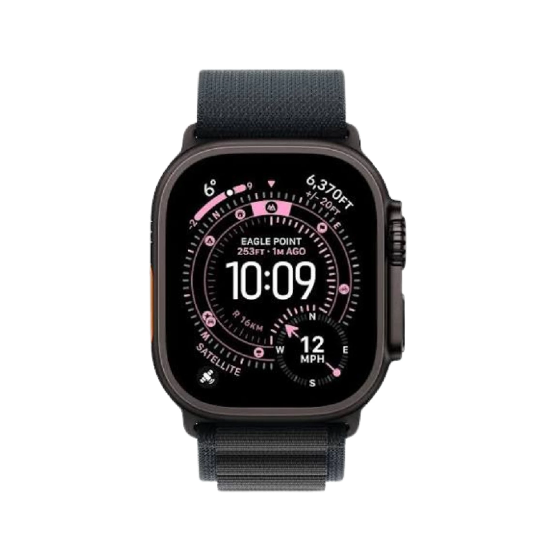 Apple Watch Ultra 3 49mm Black Titanium Case+Black Alpine Loop MF0V4 M
