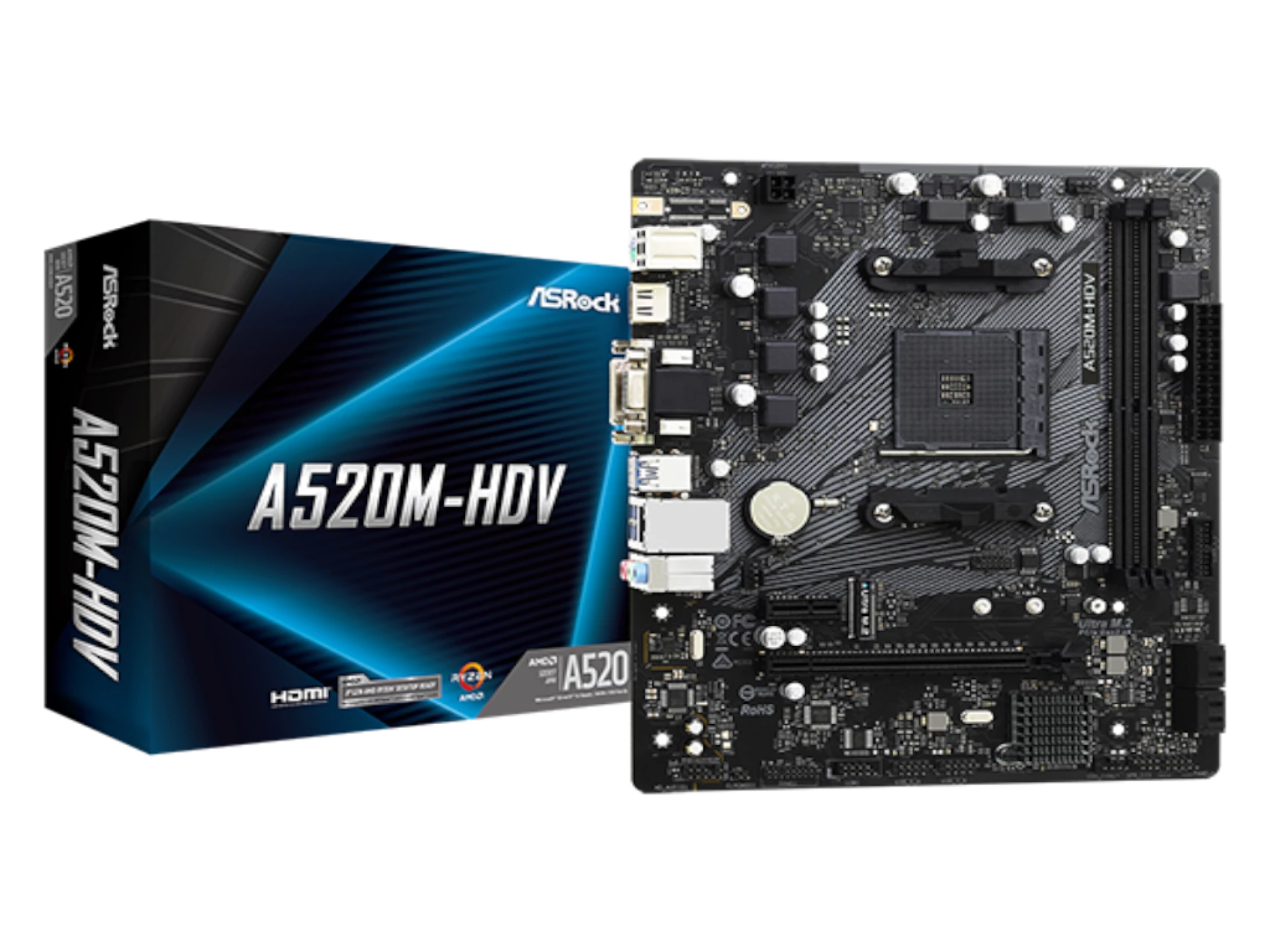 ASROCK MB A520-HDV, AM42xDDR4, 4xSATA, M.2, RAIDVGA, HDMI, Micro ATX