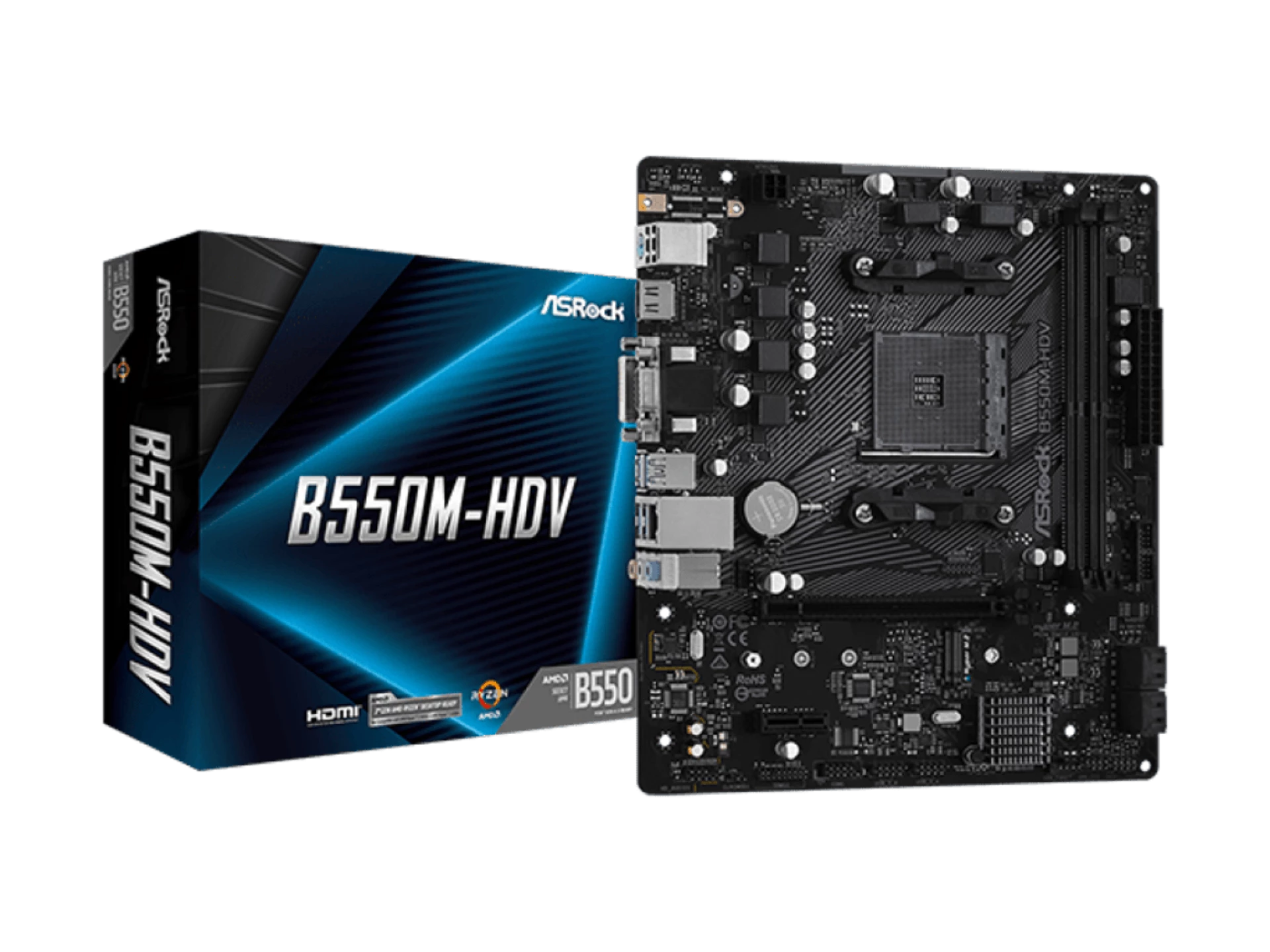 ASROCK MB B550M-HDVAMD B550;AM4;2xDDR4VGA,DVI,HDMI,1xM.2;micro ATX
