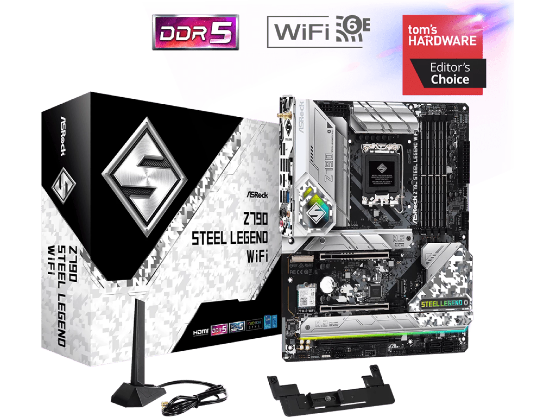 ASROCK Z790 STEEL LEGEND WIFIIntel Z790;LGA1700;4xDDR54xDDR5;RAID;HDMI,DP;ATX