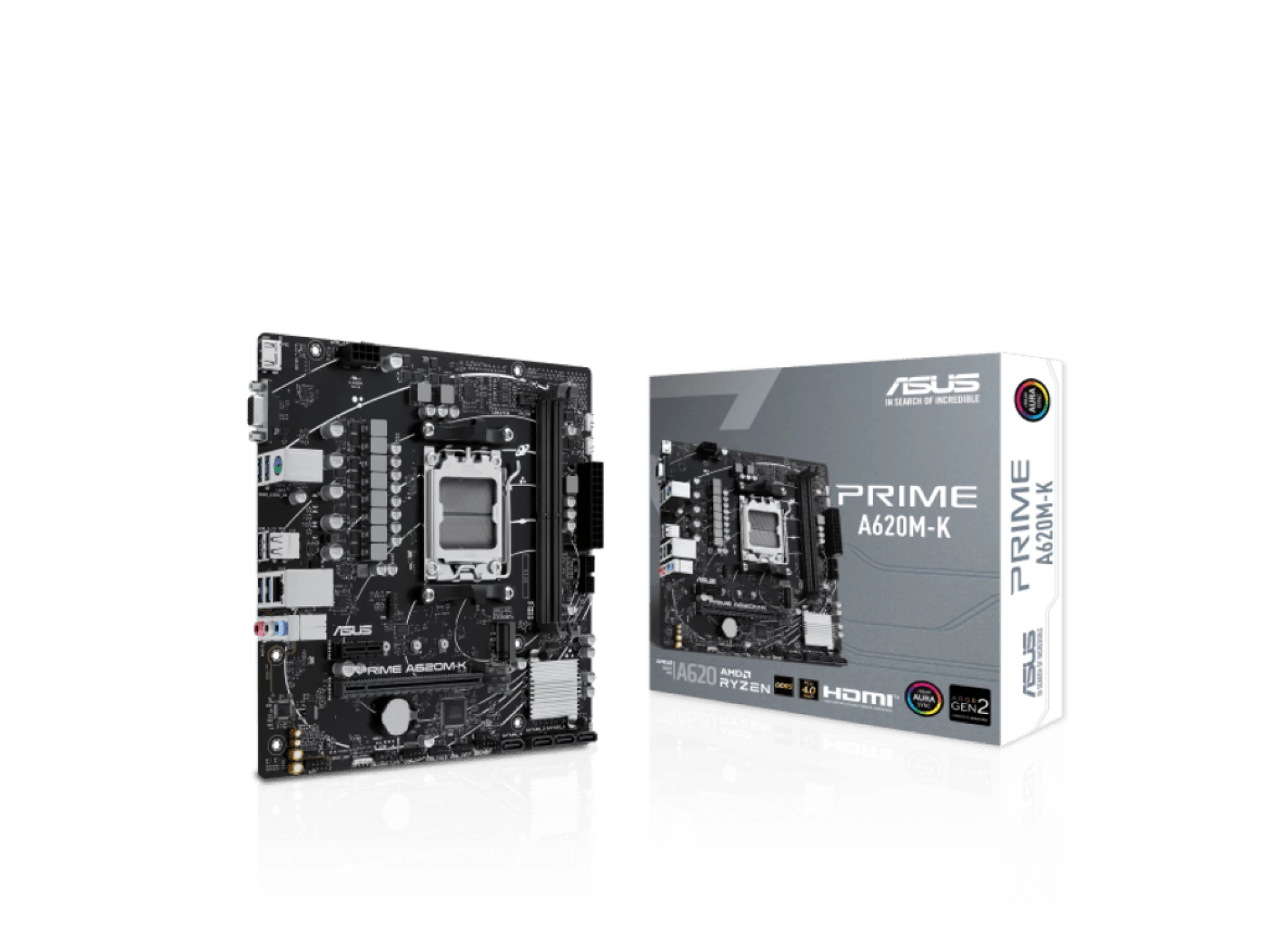 ASUS MB PRIME A620M-KAMD A620;AMD;2xDDR5VGA,HDMI;micro ATX