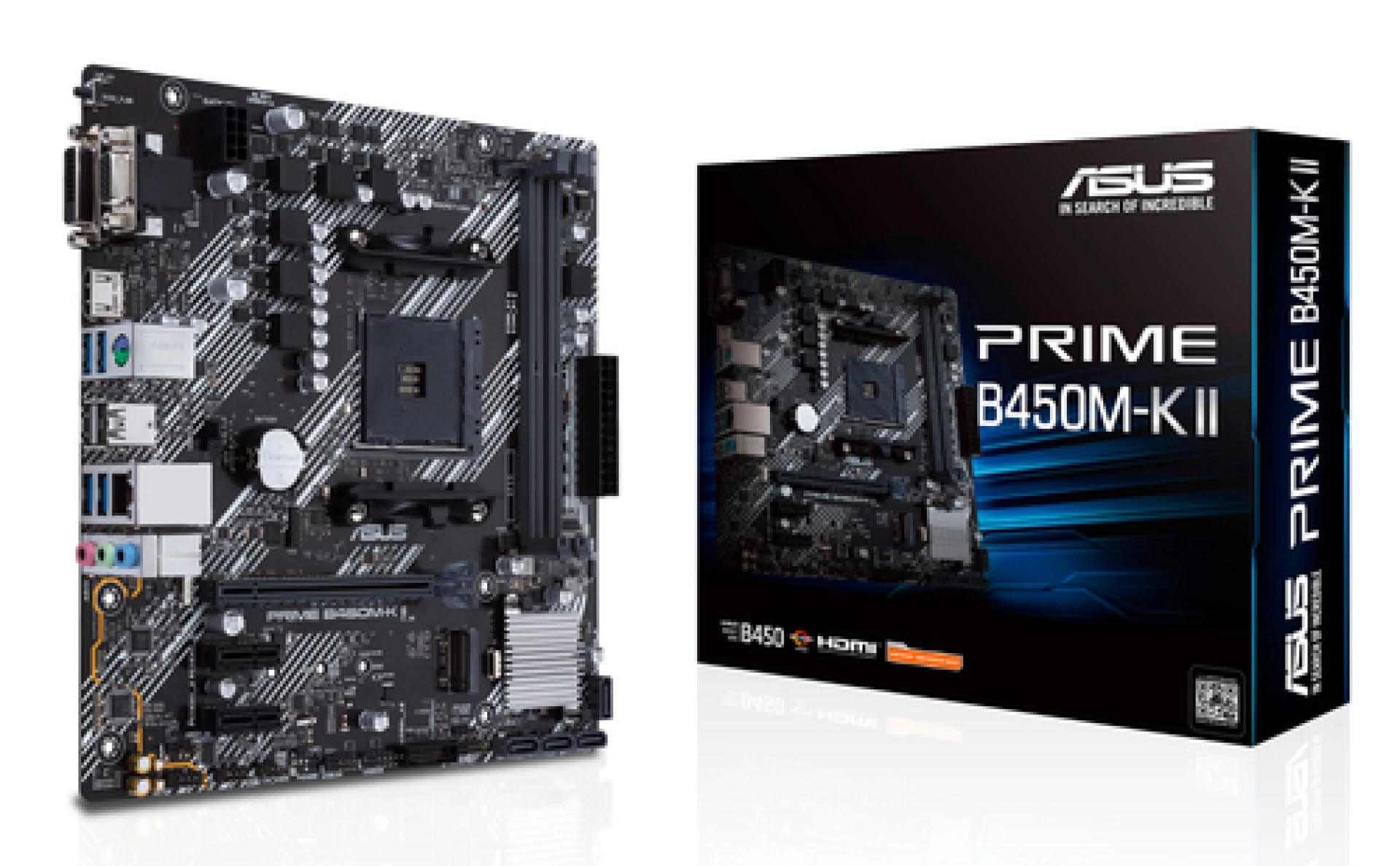 ASUS MB PRIME B450M-K II AMD B450;AM4;2xDDR4 VGA,DVI,HDMI;micro ATX