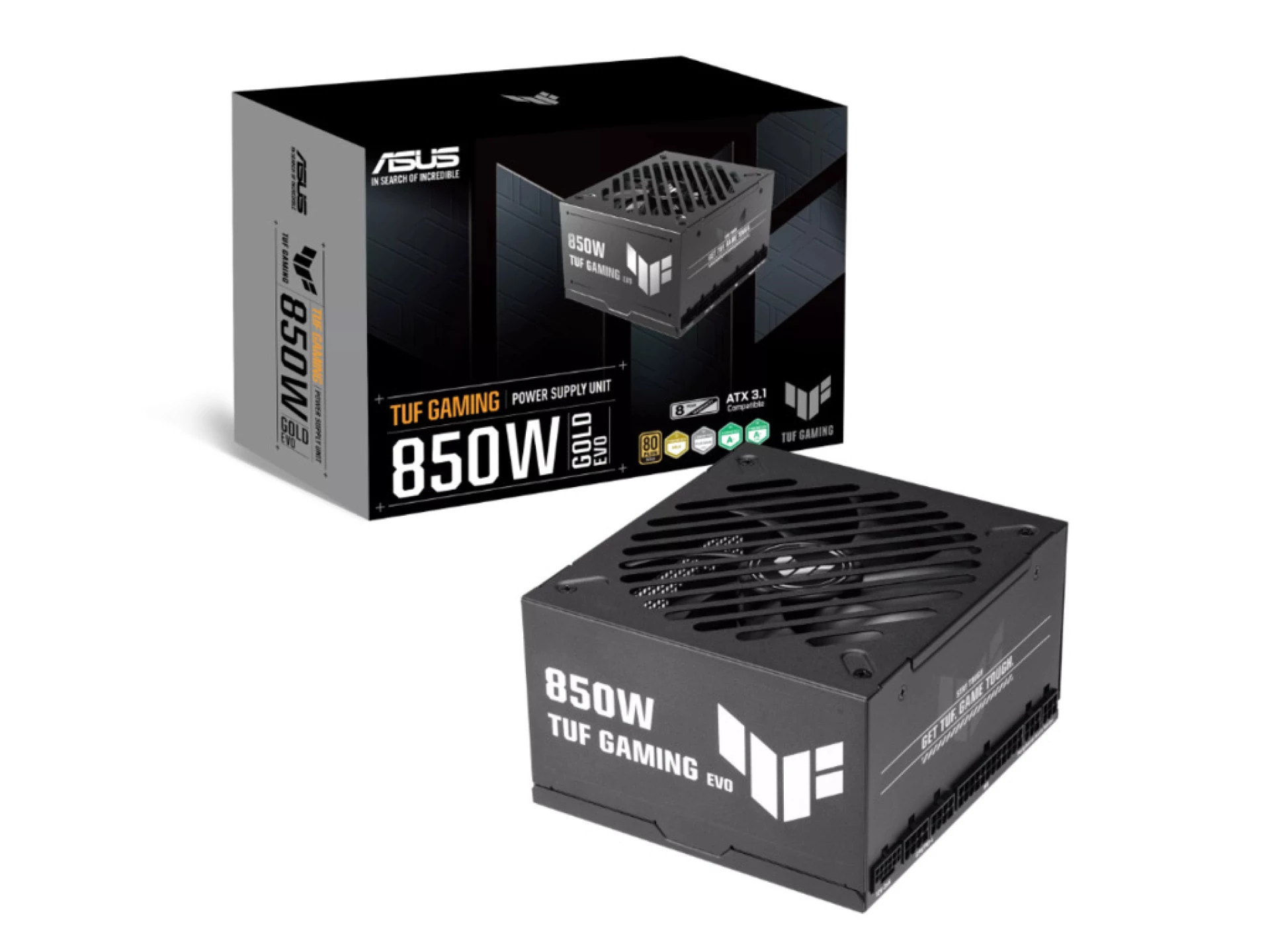 ASUS PSU 850G TUF Gaming EVO Gold, 850W, ATX3.1, 80plus Gold