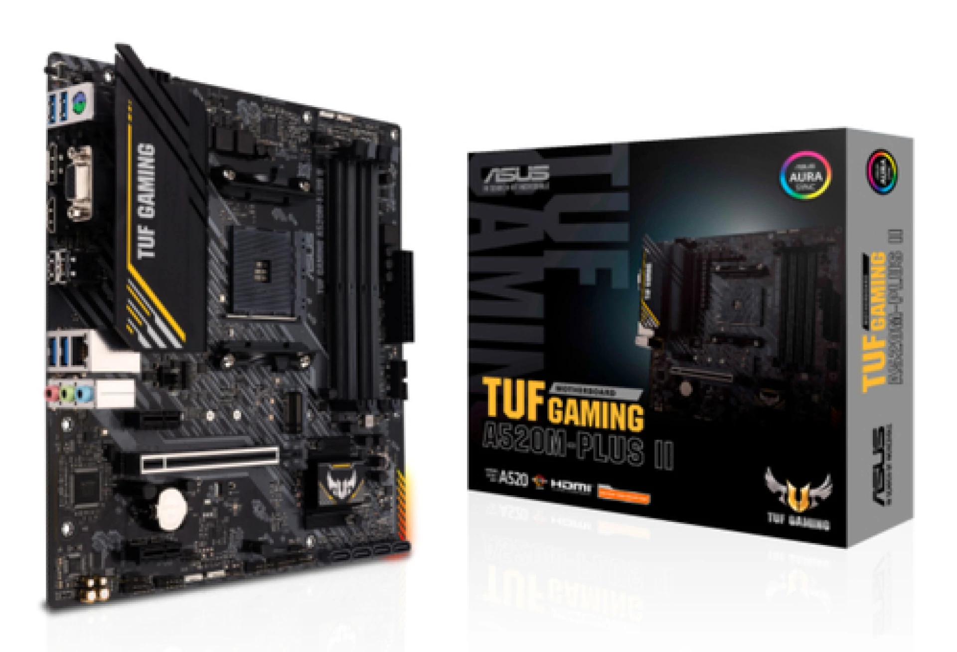 ASUS TUF GAMING A520M-PLUS II AM4, 4x DDR4, 1x M.2, 6x USB 1x DP, 1x HDMI, 1x D-Sub, mATX