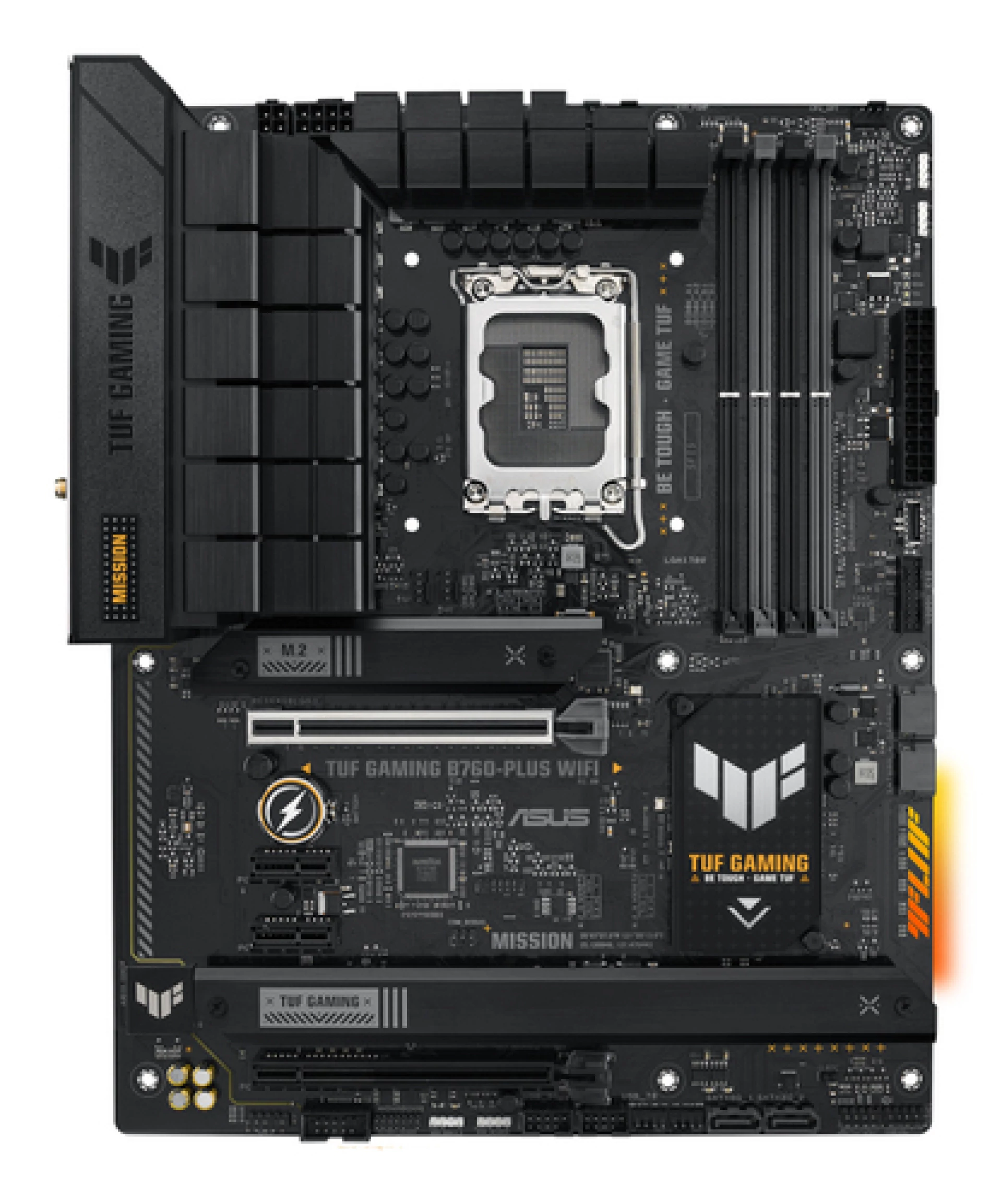 ASUS TUF GAMING B760-PLUS WIFI Intel B760;LGA 1700,4xDDR5 HDMI,DP;RAID;2.5Gb LAN;Wi-Fi 6E;ATX