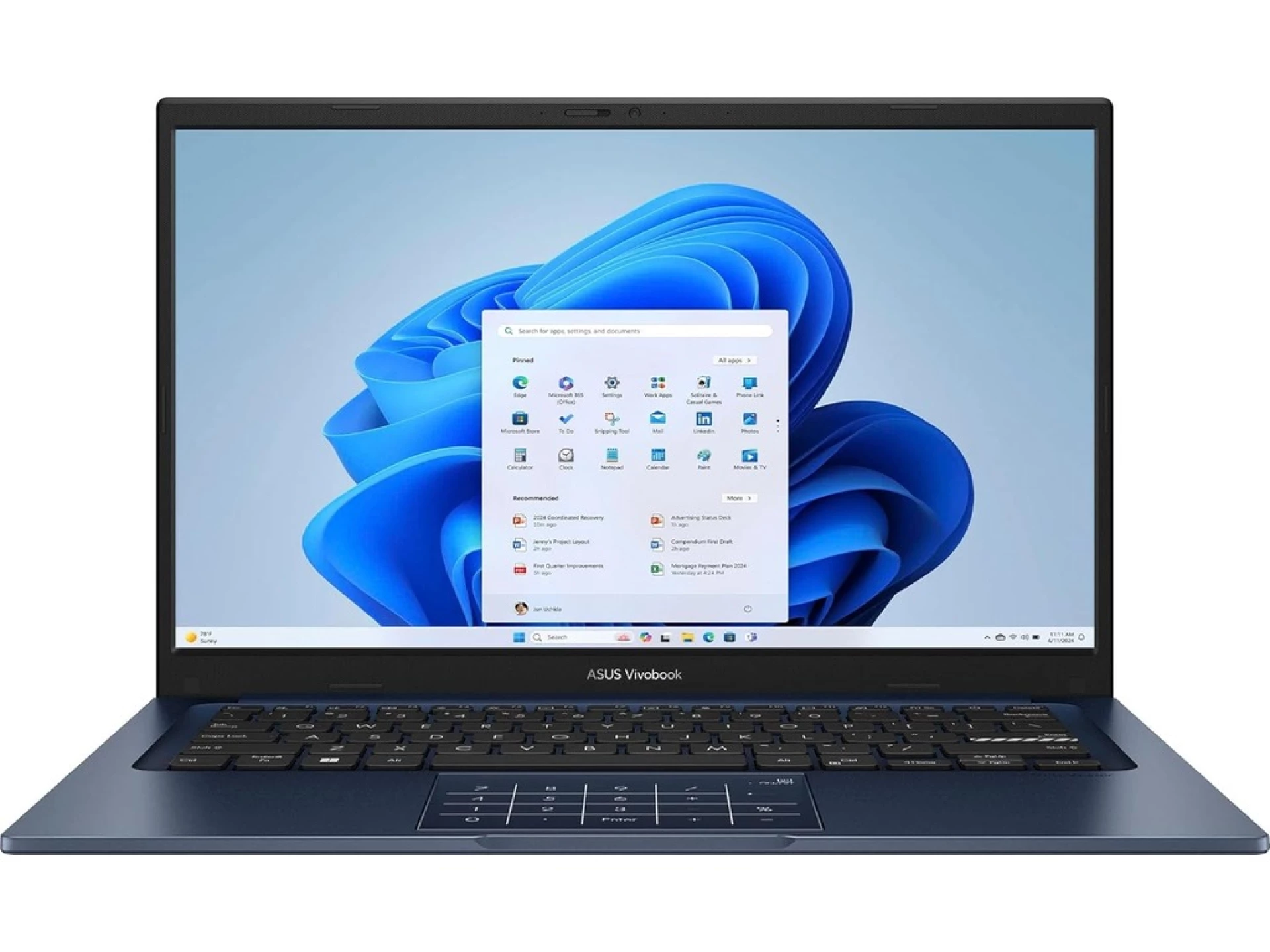 ASUS VivoBook X1404VAP-V14 14" FHD, Intel Core 5 120U, 8GB, 256GB, WIN11, Blue