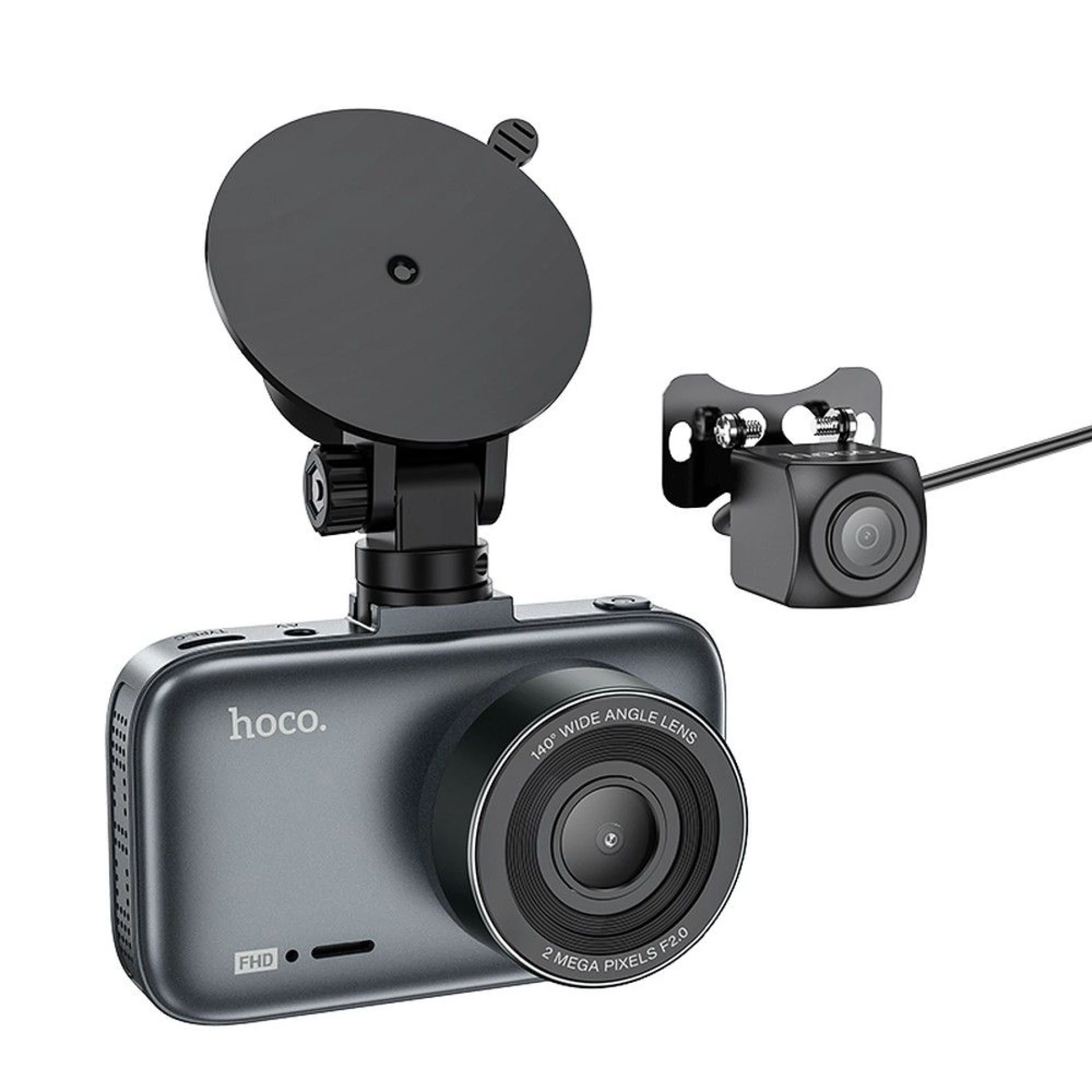 Auto kamera HOCO sa displejom 3inch + zadnja kamera 1080P/30fps DV6