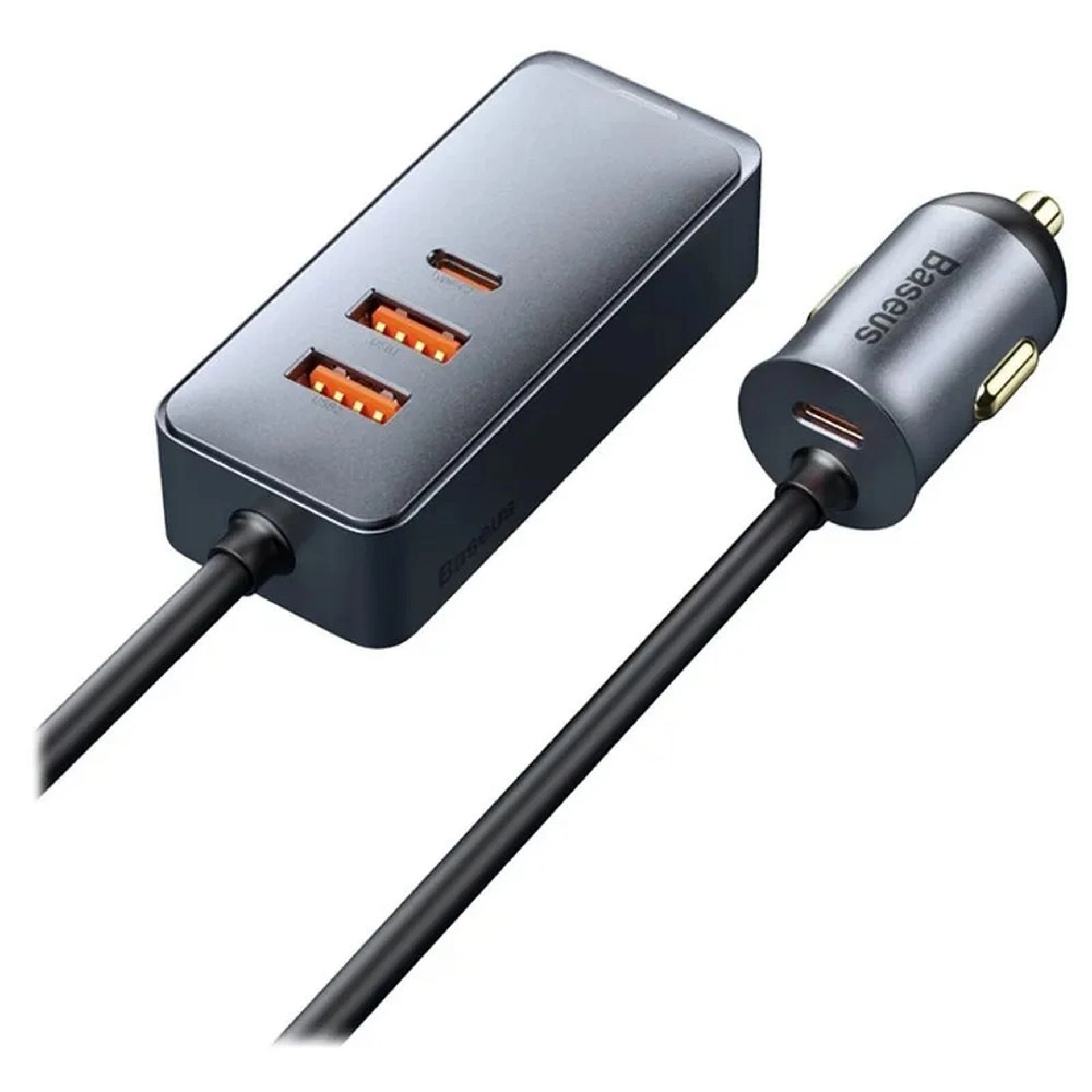 Auto punjač BASEUS, 2 x USB A + 2 x Type C s kablom PD3.0 QC4.0 3A 120W