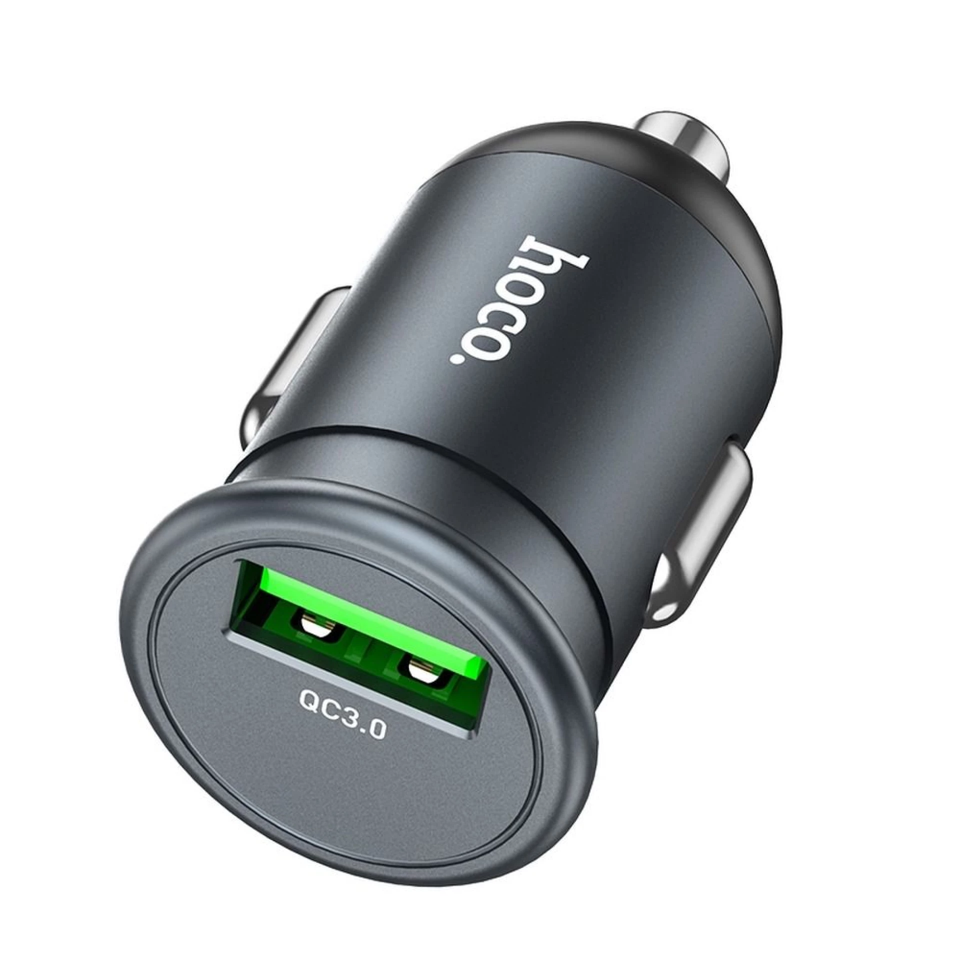 Auto punjač HOCO USB A QC3.0 18W Z43 grey