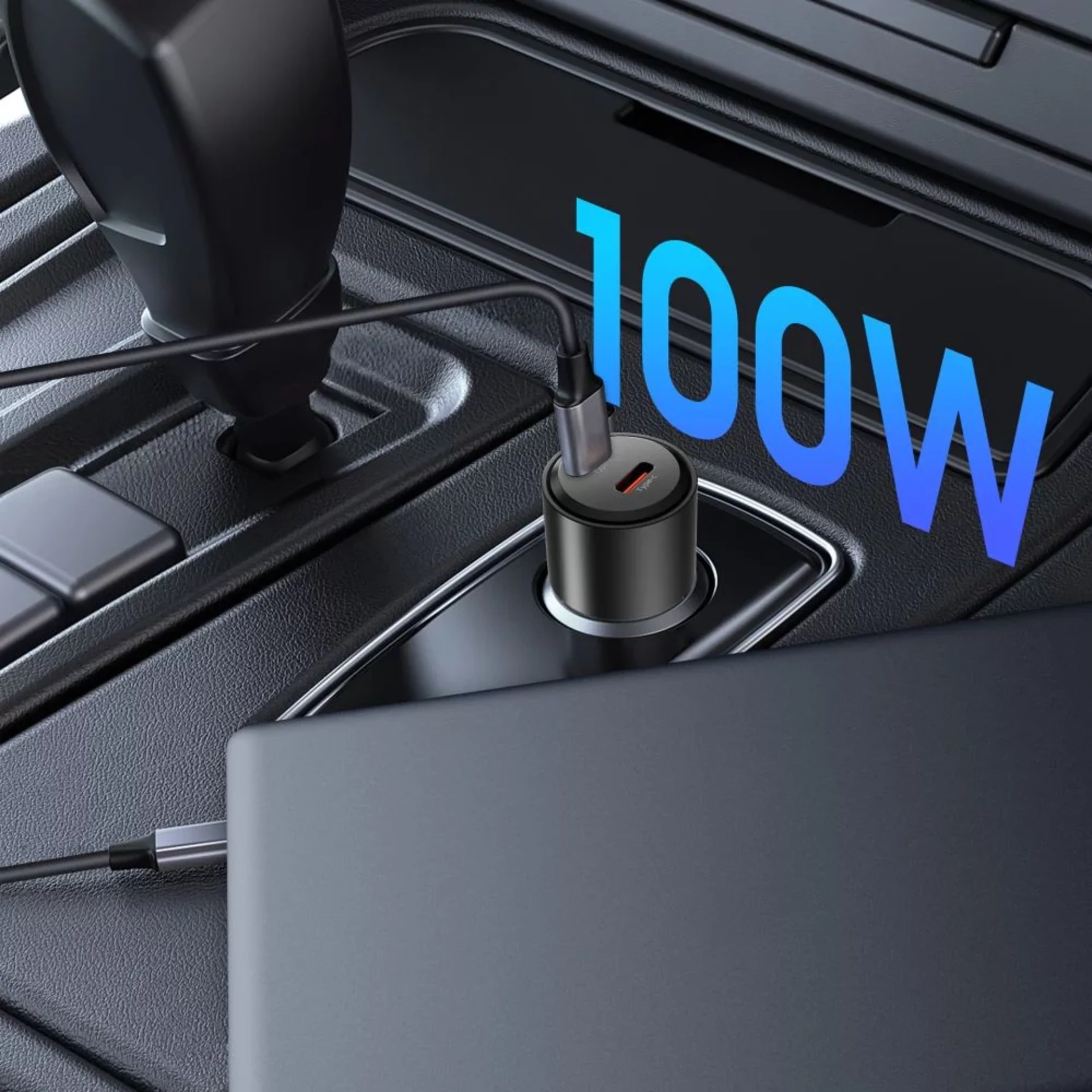 Auto punjač Tech-Protect CC03 USB-C 2-port PD100W