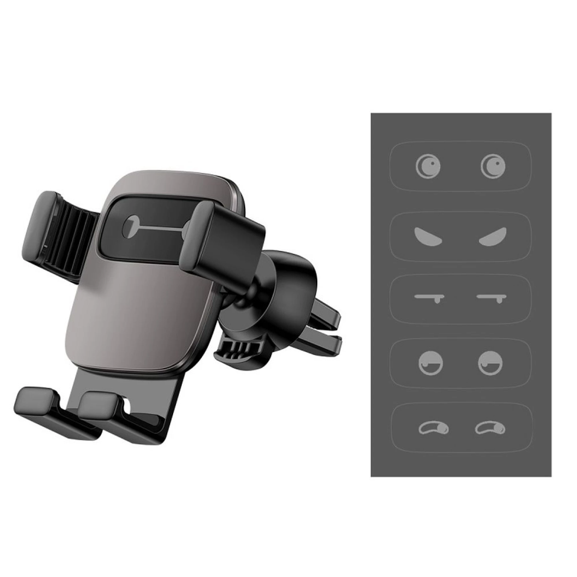 Auto stalak BASEUS gravitacijski za ventilaciju black