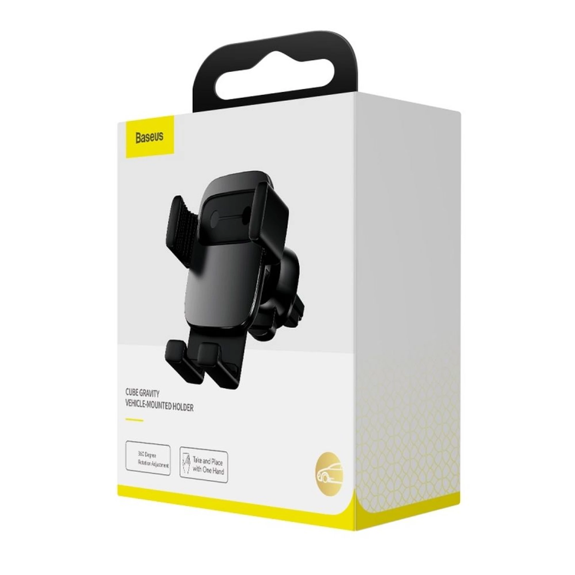 Auto stalak BASEUS gravitacijski za ventilaciju black