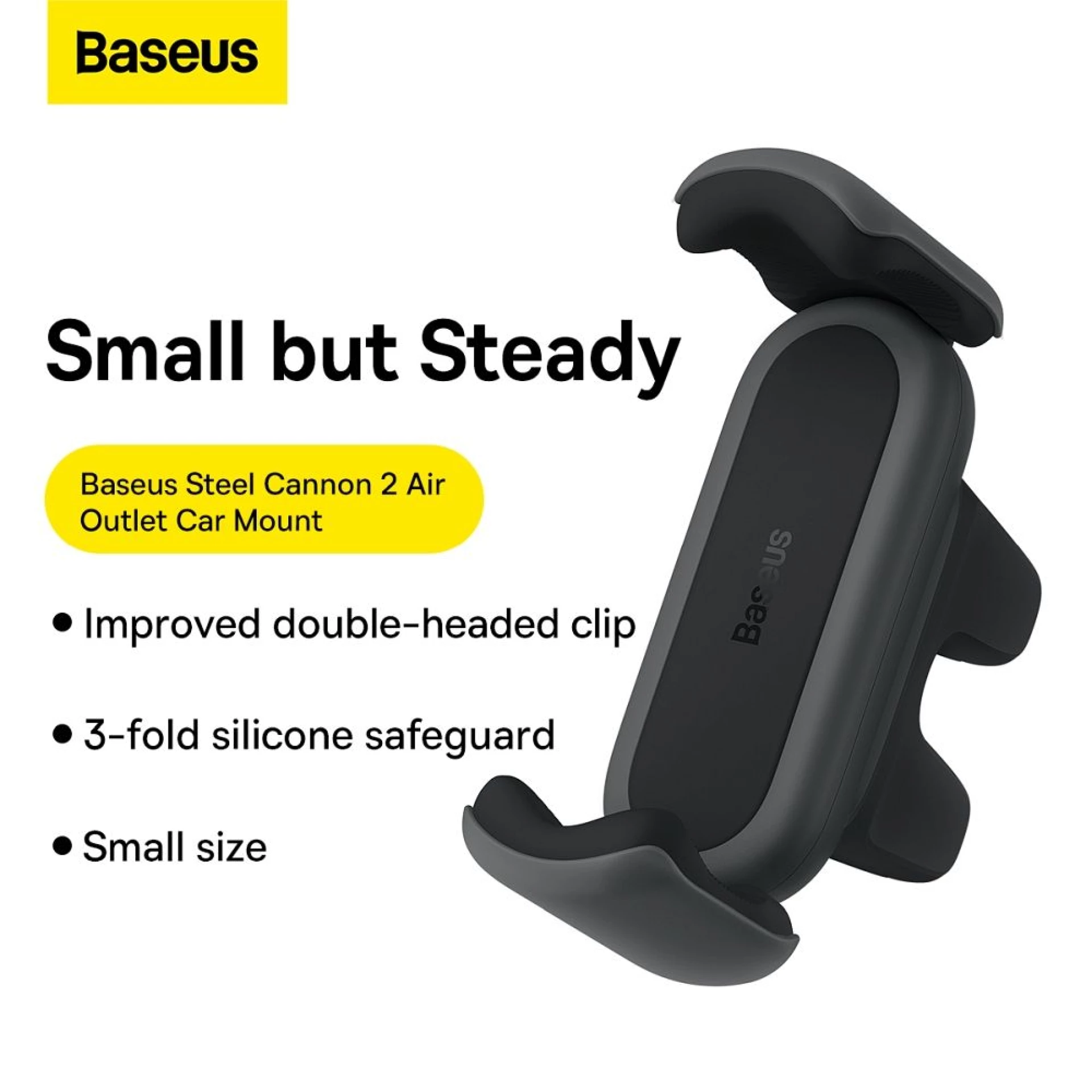 Auto stalak BASEUS za ventilaciju black