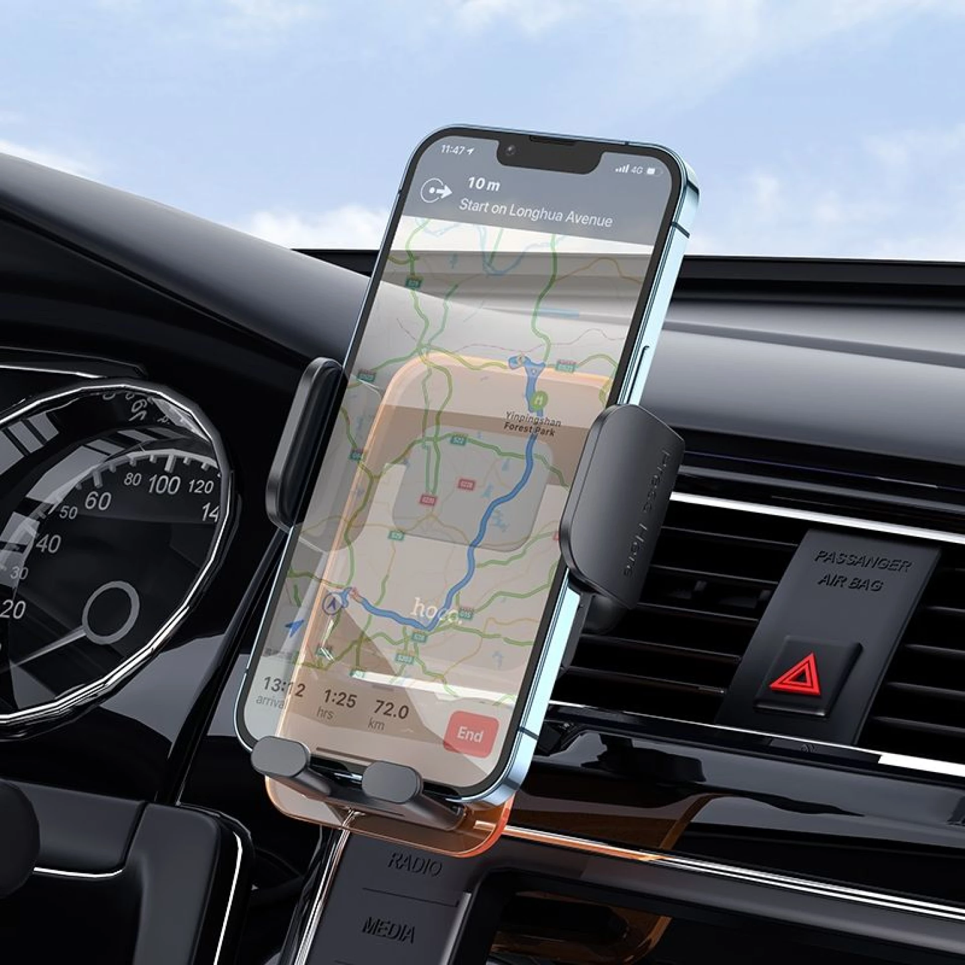 Auto stalak HOCO za ventilaciju space black