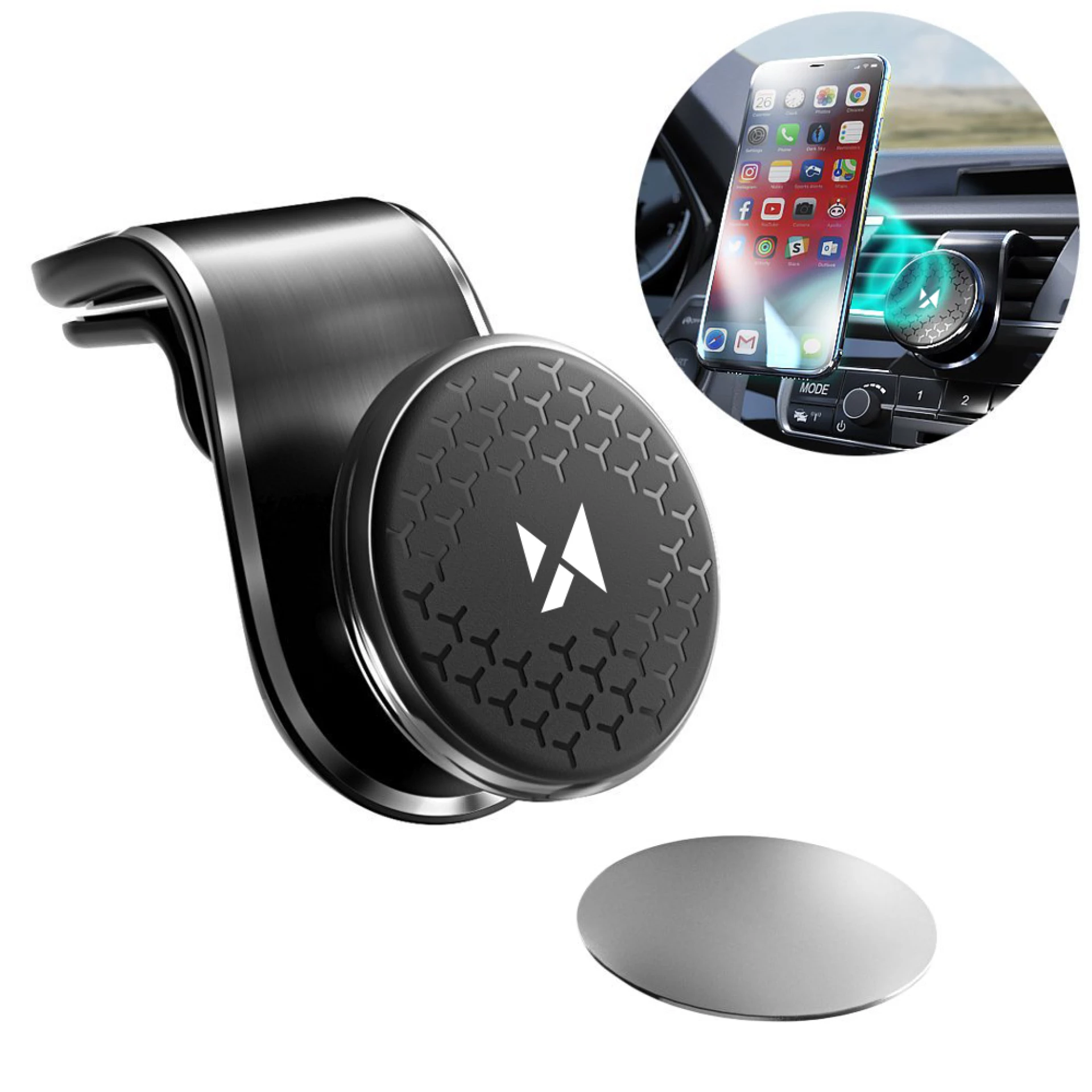 Auto stalak Wozinsky WMH-03 za ventilaciju magnetic holder for the car 360
