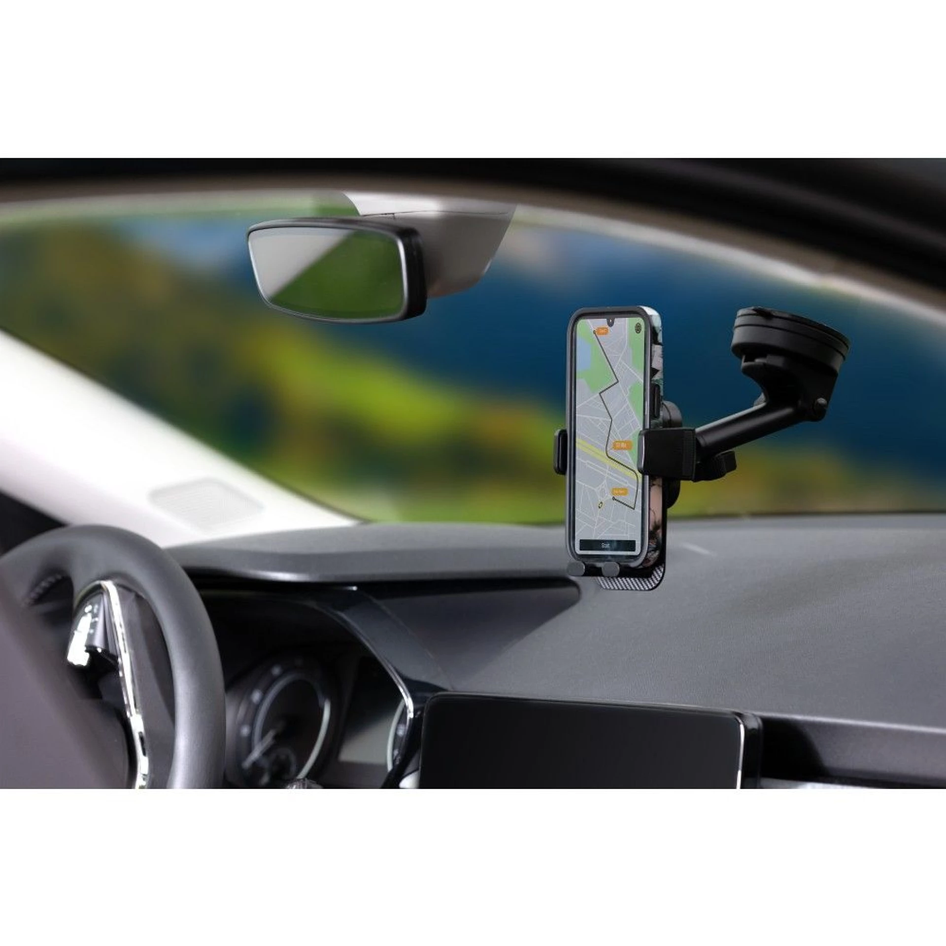 Autodržač FORCELL F-Grip Guardian to windshield/center console crni