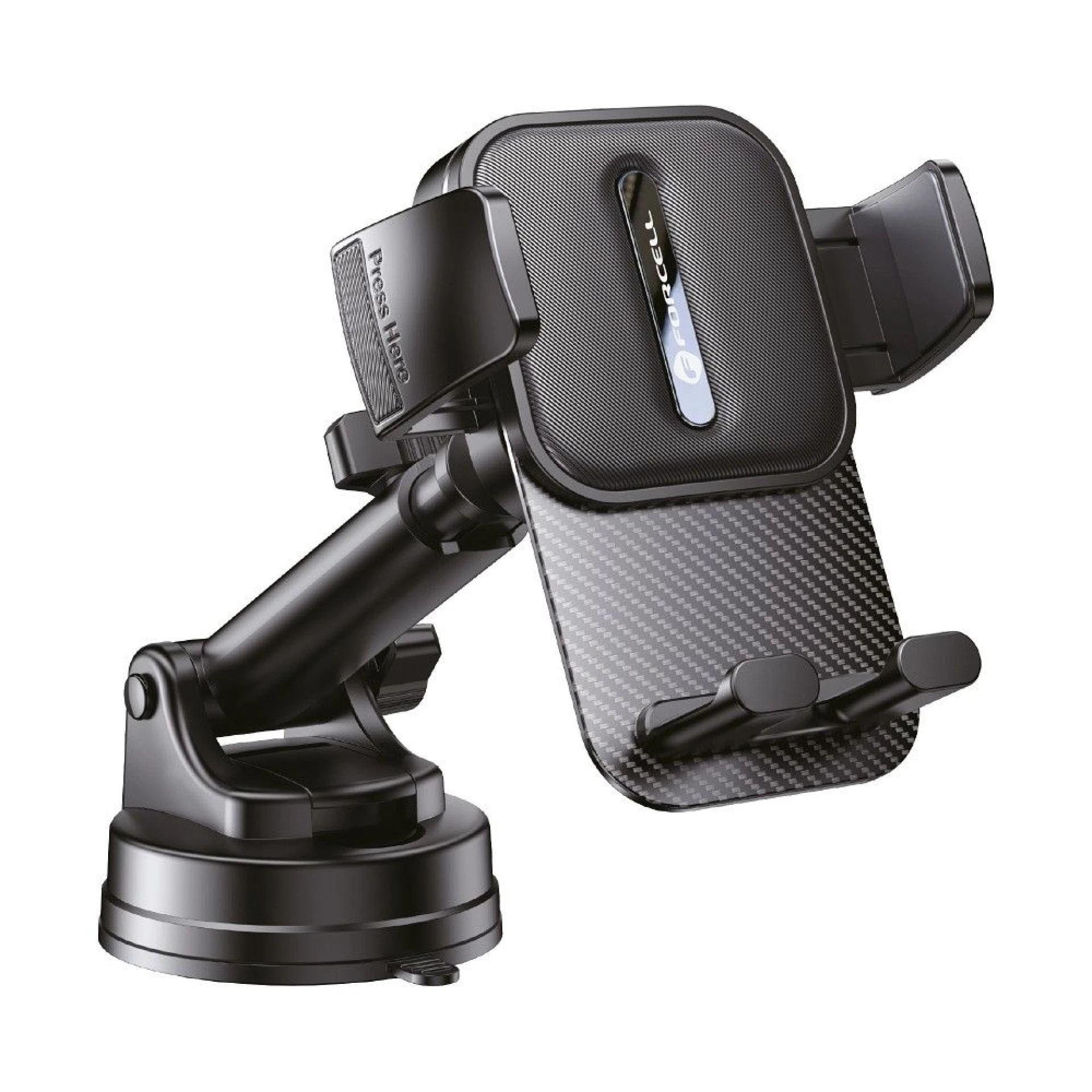 Autodržač FORCELL F-Grip Guardian to windshield/center console crni