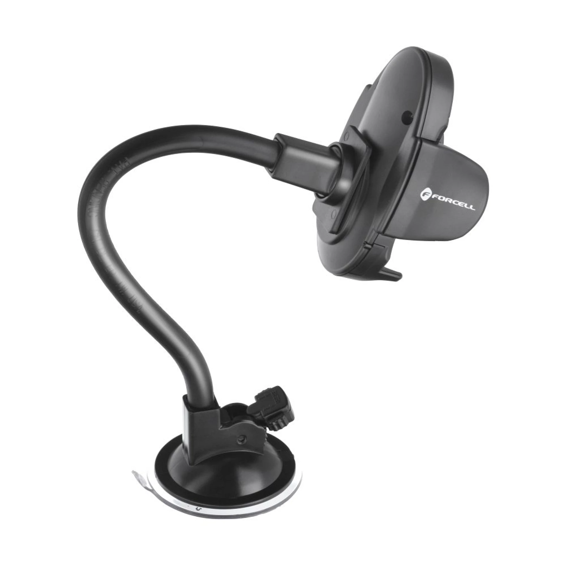 Autodržač FORCELL F-Grip Oval 27cm windshield/dashboard/air vent crni