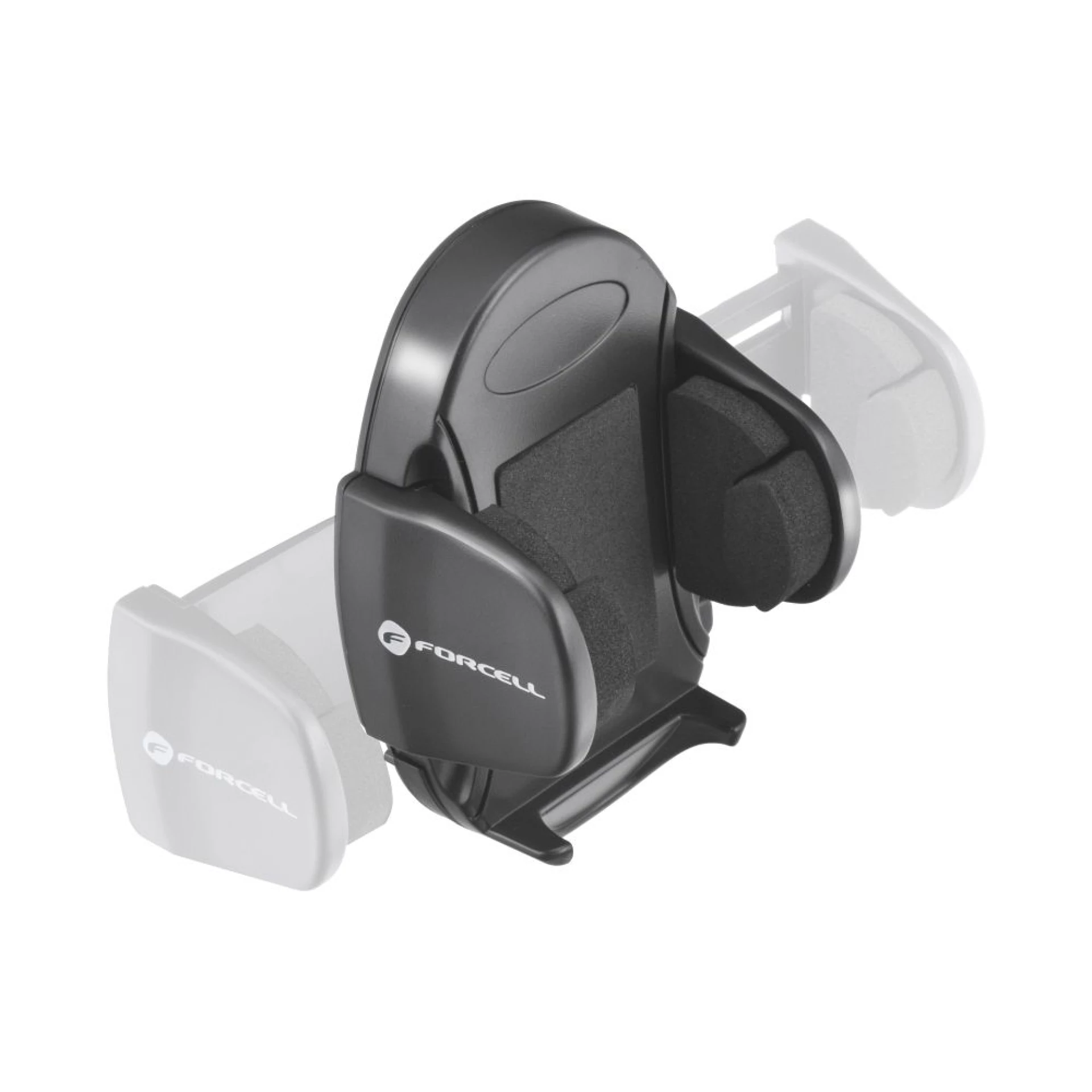 Autodržač FORCELL F-Grip Oval 27cm windshield/dashboard/air vent crni
