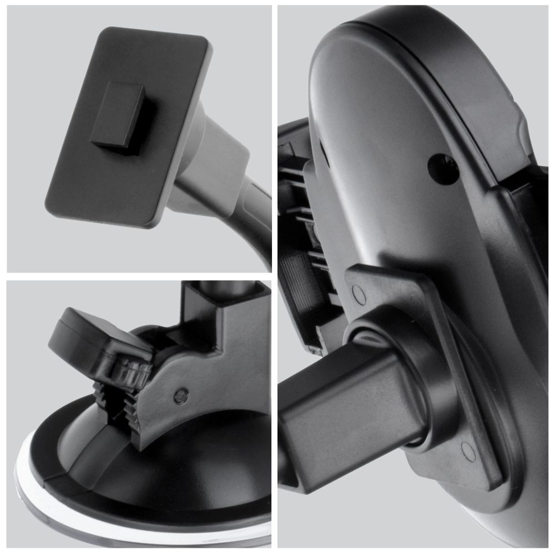 Autodržač FORCELL F-Grip Oval 27cm windshield/dashboard/air vent crni