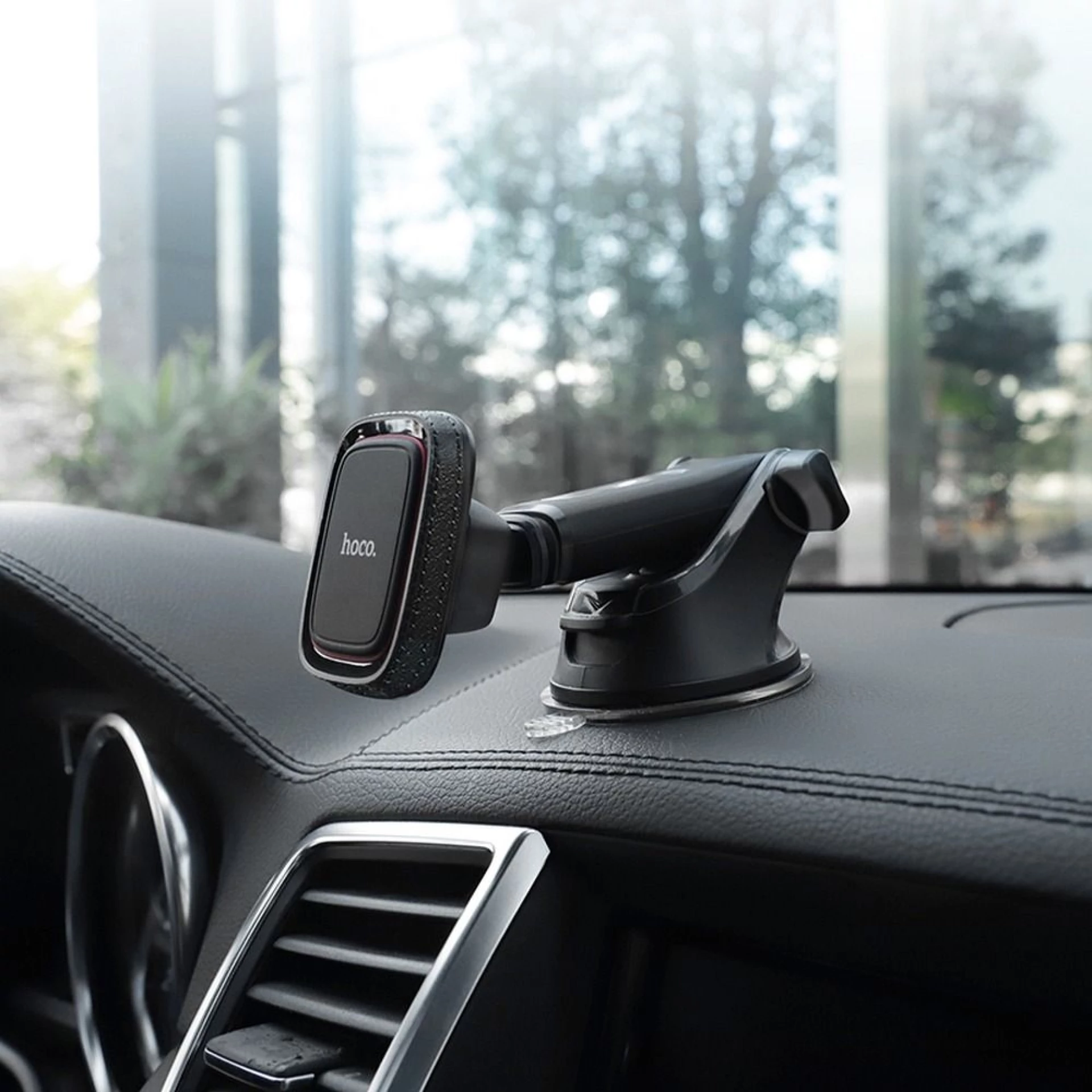 Autodržač HOCO CA42 magnetni windshield/center console crno crveni