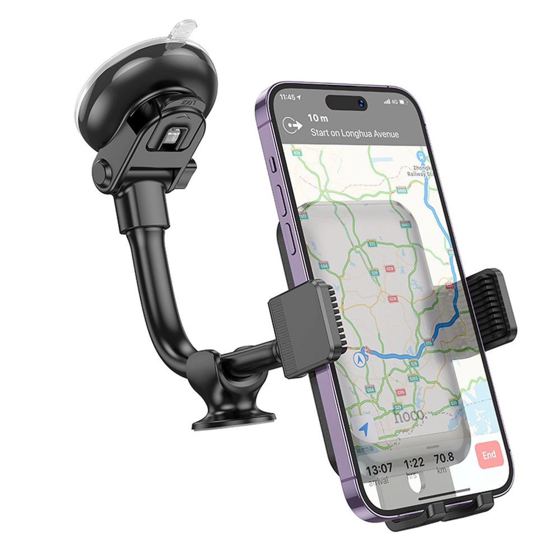 Autodržač HOCO H27 windshield/dashboard crni