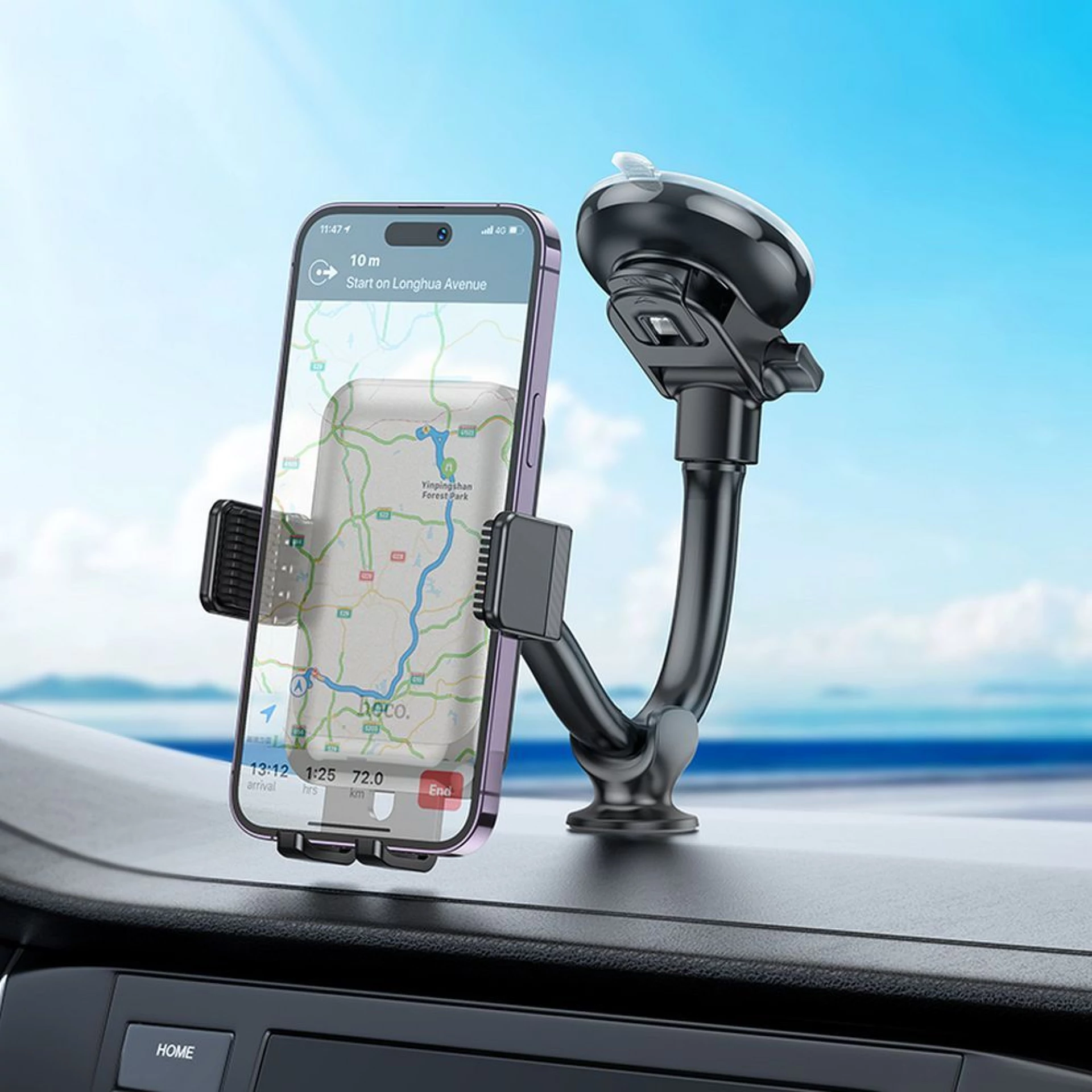 Autodržač HOCO H27 windshield/dashboard crni