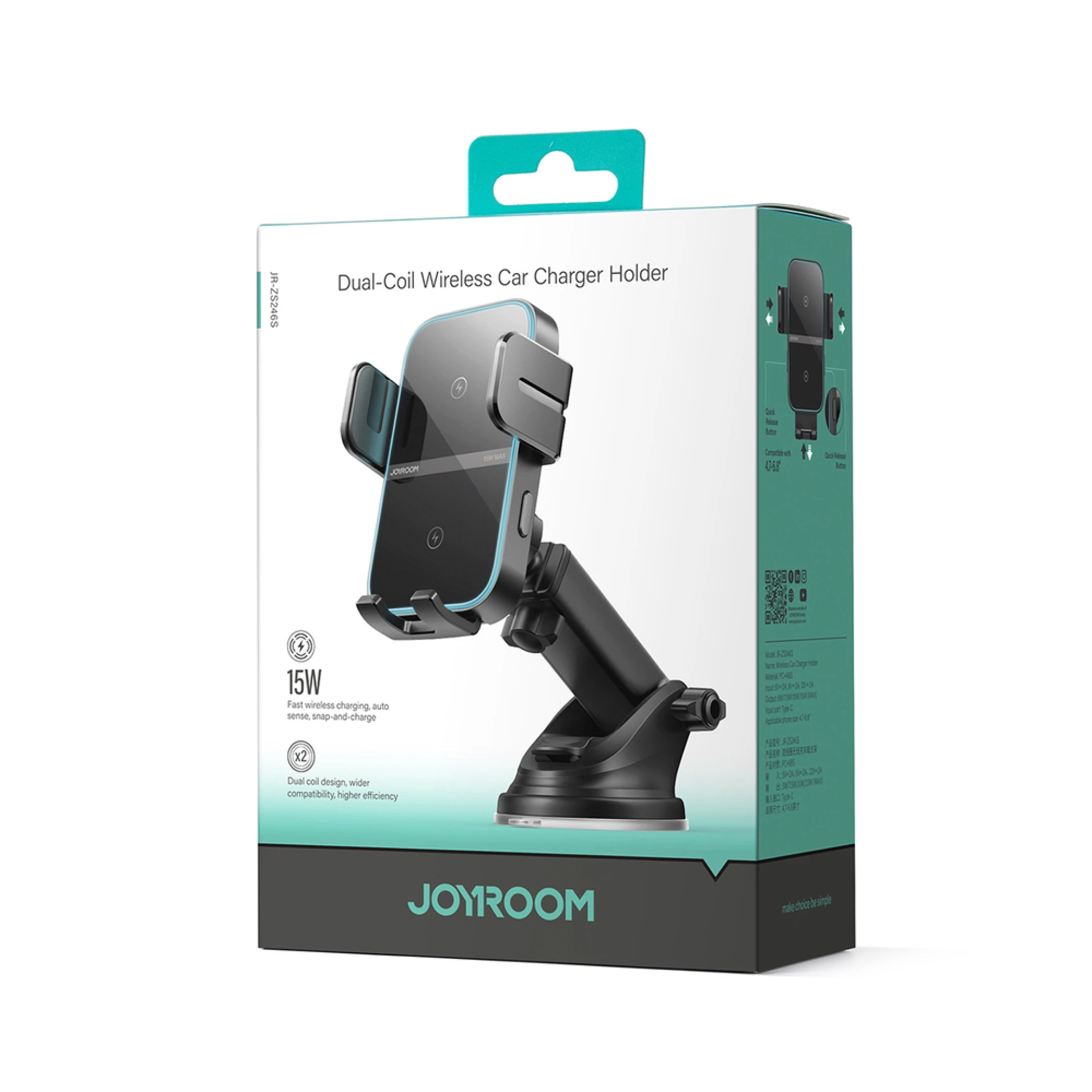 Autodržač Joyroom JR-ZS246 S Dashboard Mount with Inductive Charger