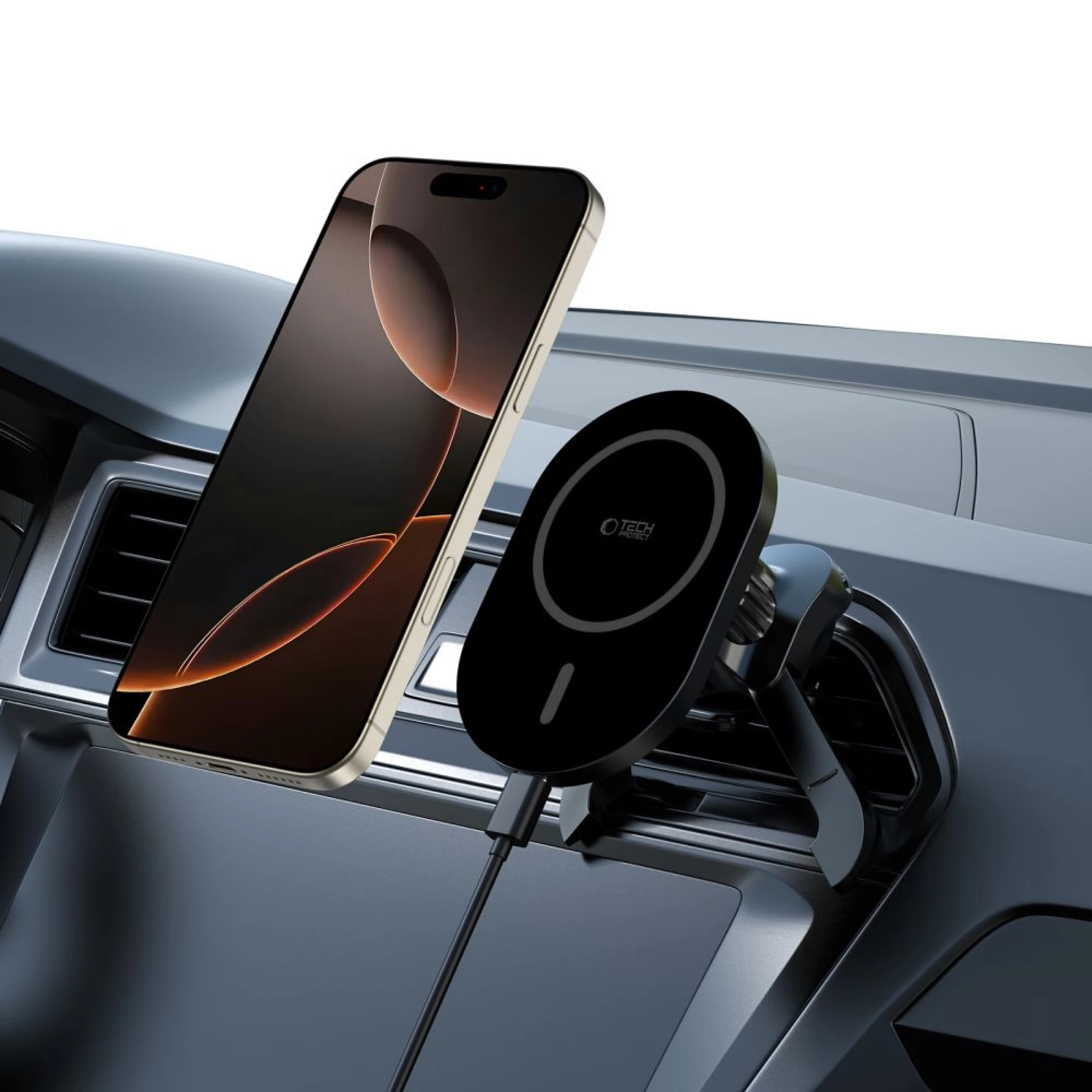 Autodržač Tech-Protect MM15W-V6 Magnetic MagSafe Vent + wireless charger