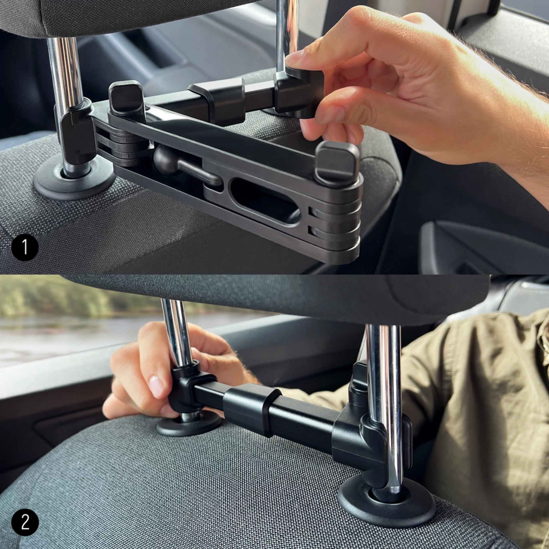 Autodržač Wozinsky Adjustable Headrest Holder for Tablet or Phone