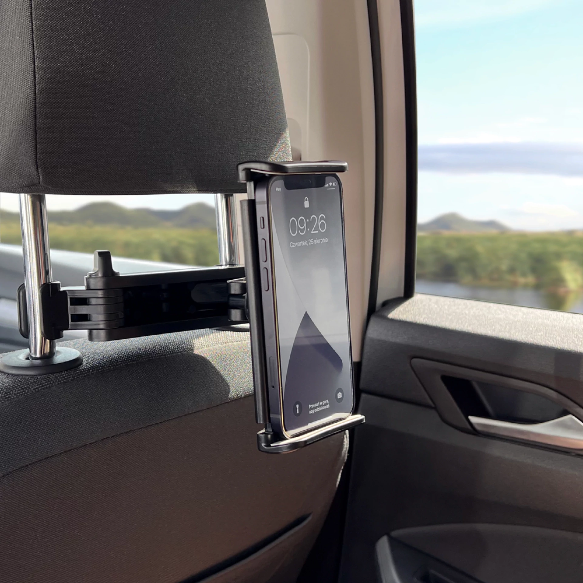Autodržač Wozinsky Adjustable Headrest Holder for Tablet or Phone