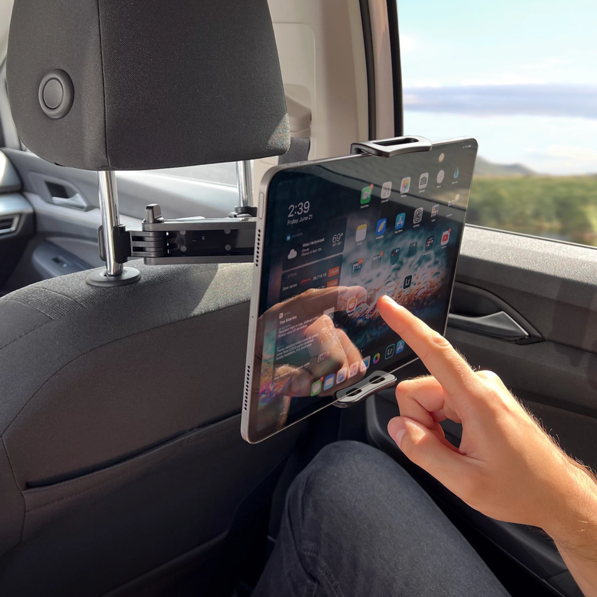Autodržač Wozinsky Adjustable Headrest Holder for Tablet or Phone
