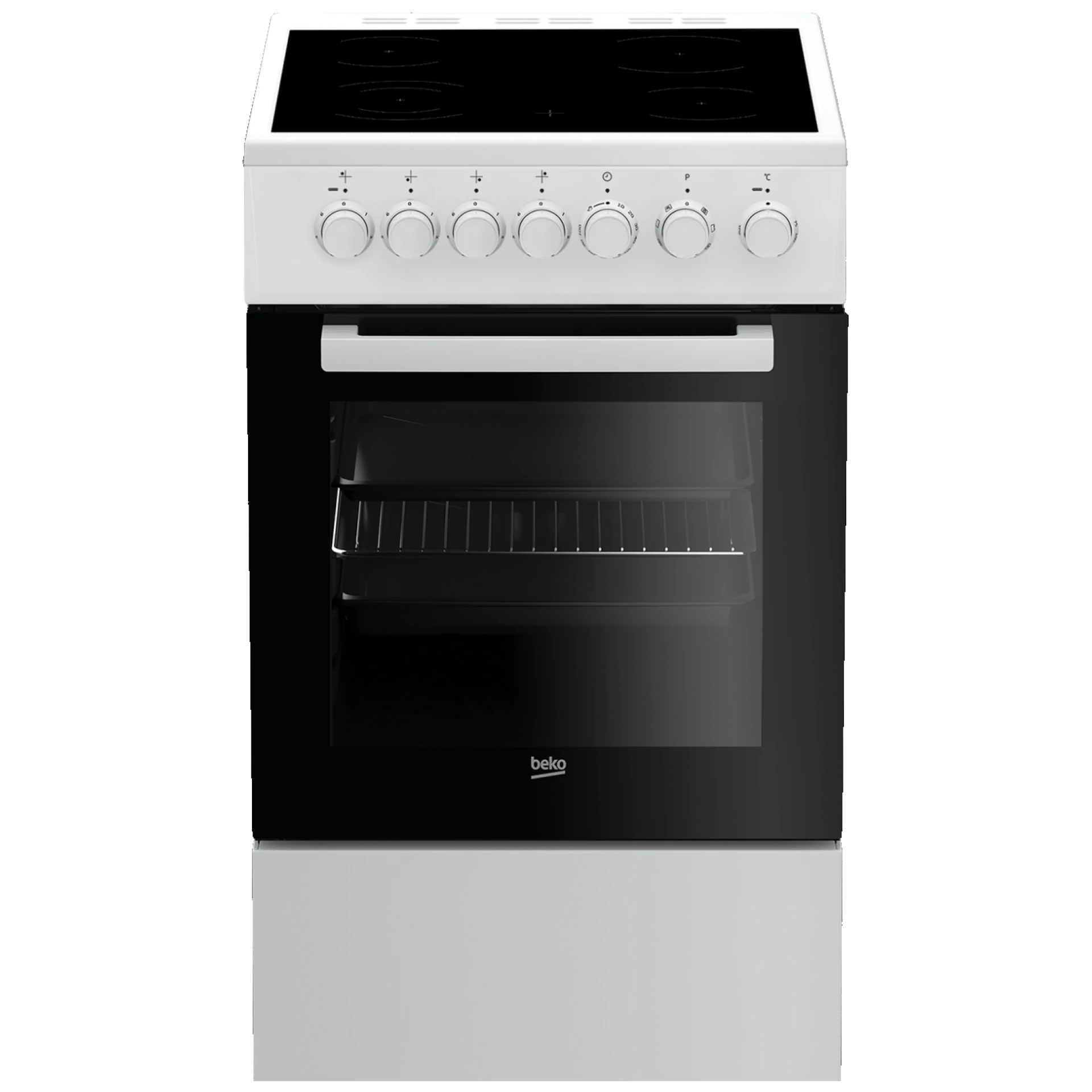 Beko Štednjak 4 staklokeramičke ringle, pećnica 55 lit., A - FSE 57110 GW