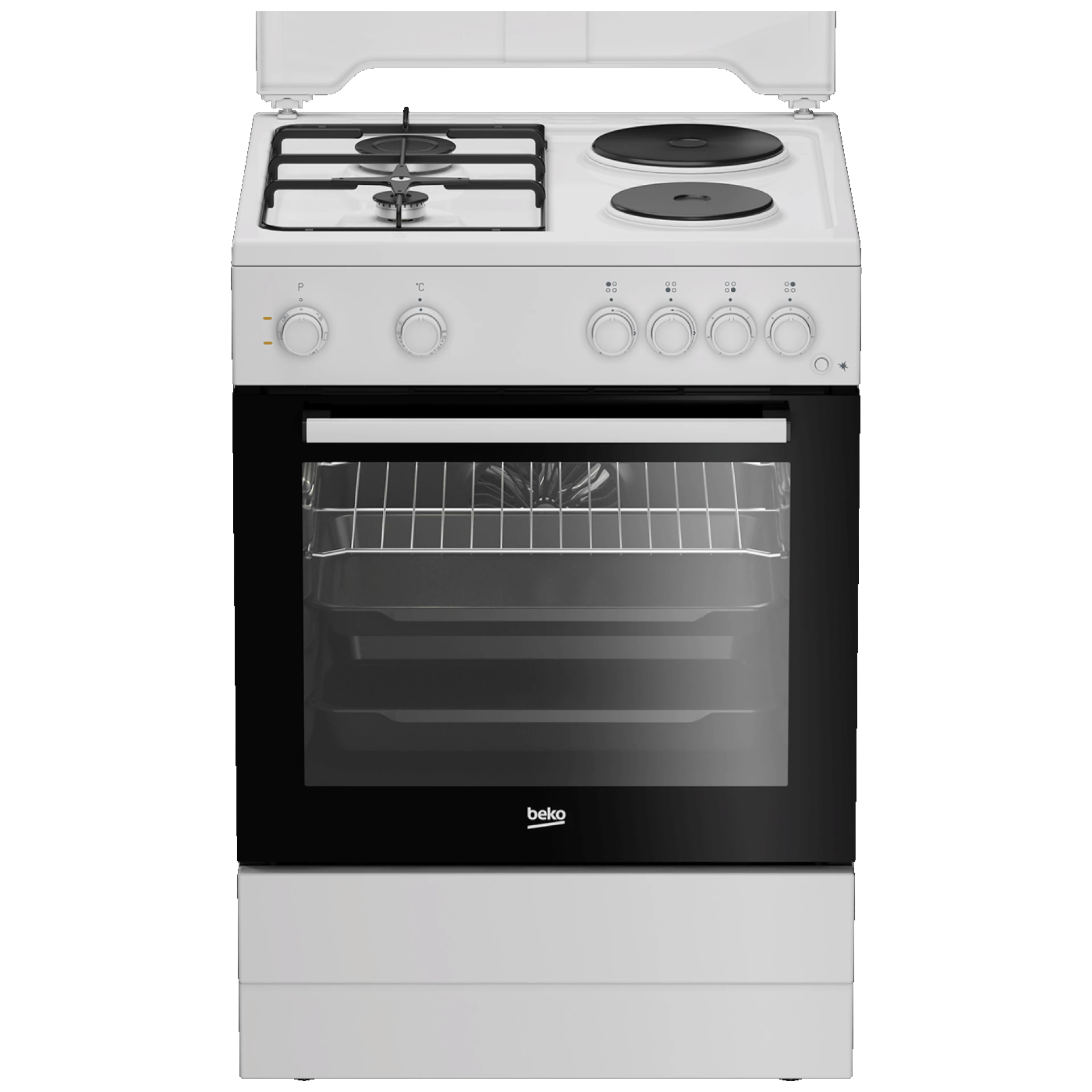 Beko Štednjak kombinirani, 2 el.ringle, 2 x plin, A - FBE64010WDN