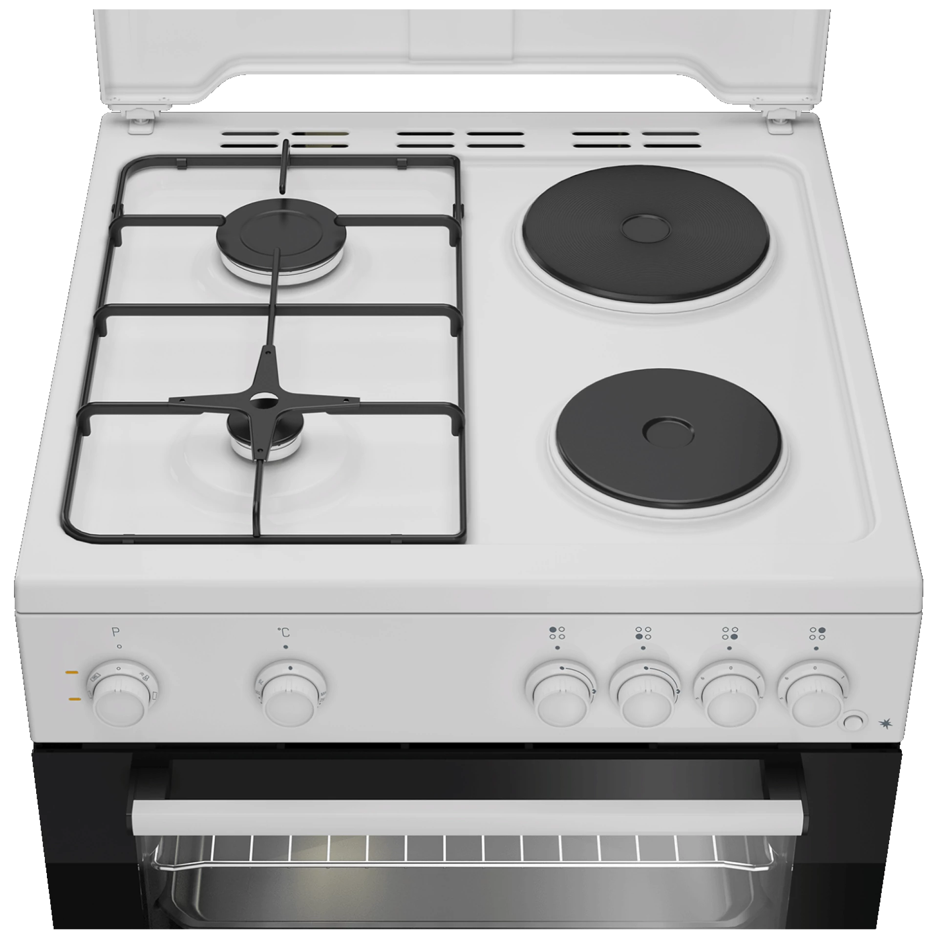 Beko Štednjak kombinirani, 2 el.ringle, 2 x plin, A - FBE64010WDN