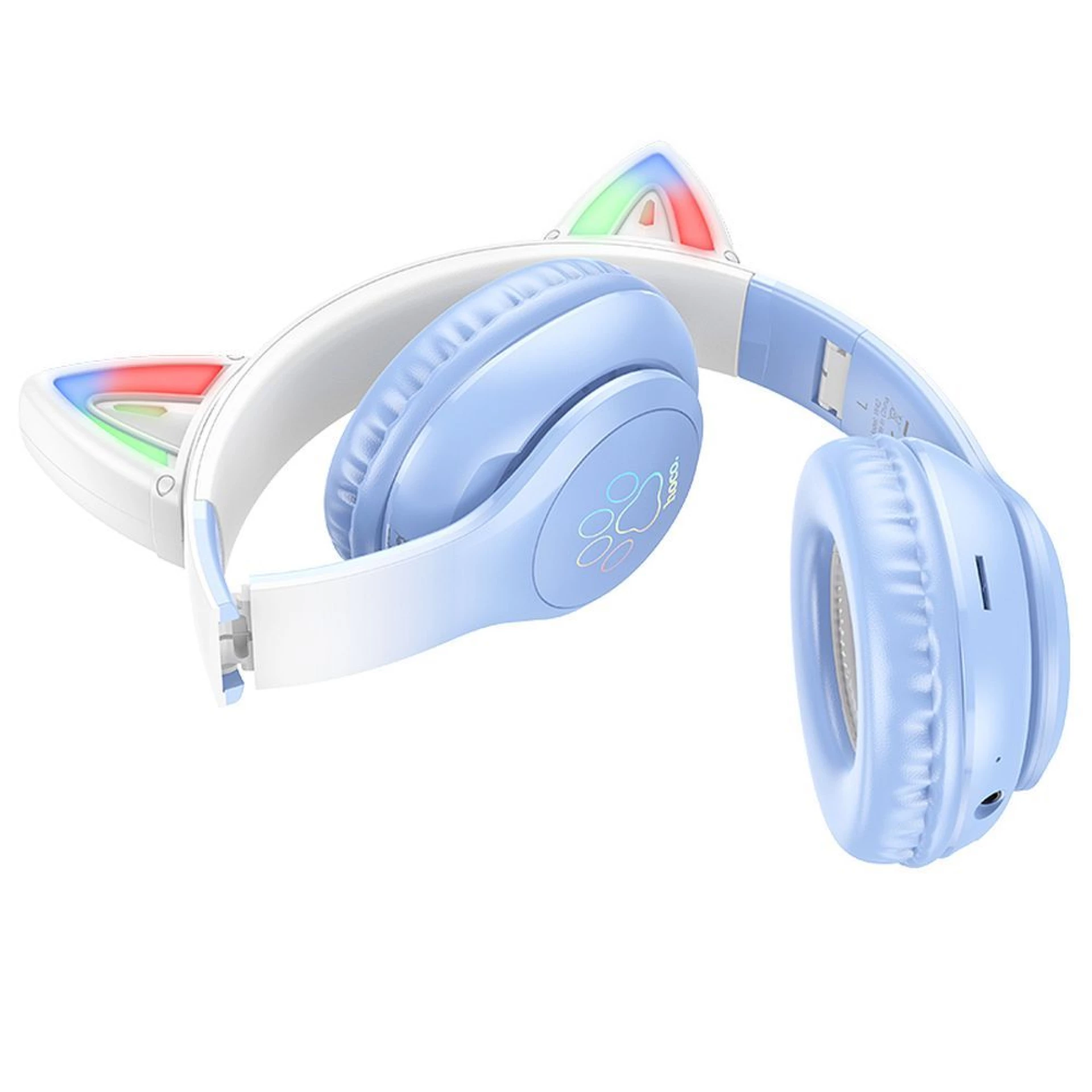 Bežične slušalice HOCO bluetooth W42 Cat Ear crystal blue