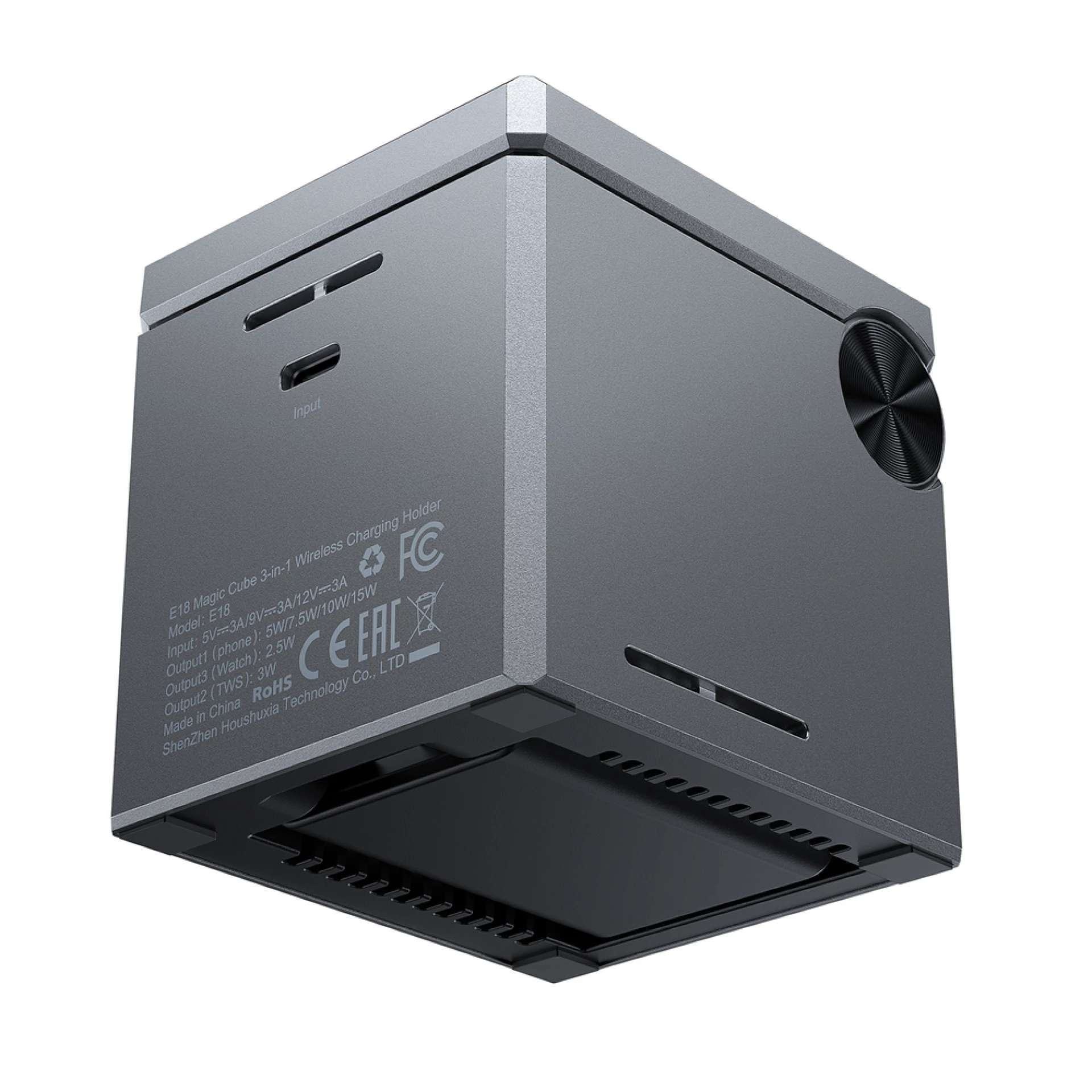 Bežični punjač 3in1 Acefast E18 Rubik's Cube Inductive Charger 15W crni