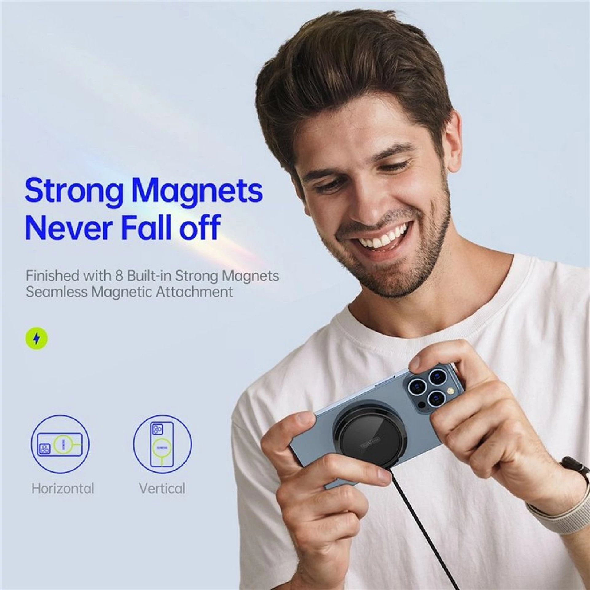Bežični punjač DUZZONA MagSafe 15W W1 crni