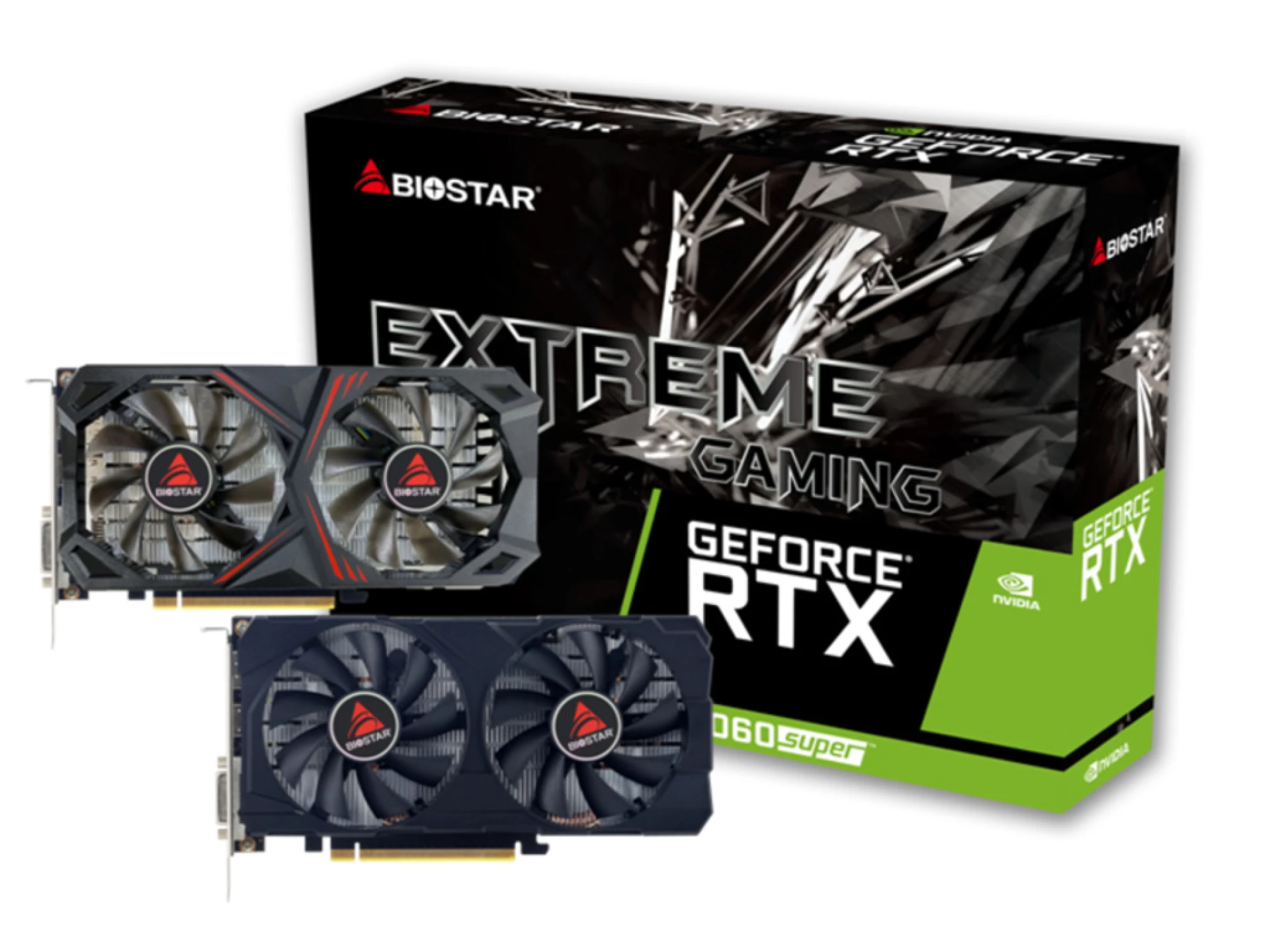 BIOSTAR VGA 2060 Super 8GB 8GB GDDR6, 256-bit, 1x DVI, 1x DP, 1x HDMI