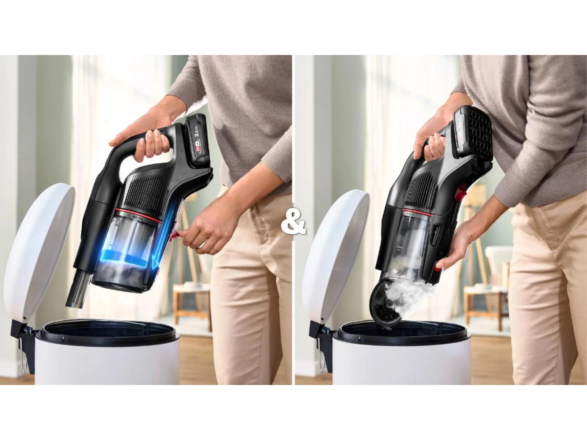 BOSCH Akumulatorski usisavačSerie 9 | UNLIMITED, CRNA1 Baterija, 60 minuta ECO  rada BCS931BQC